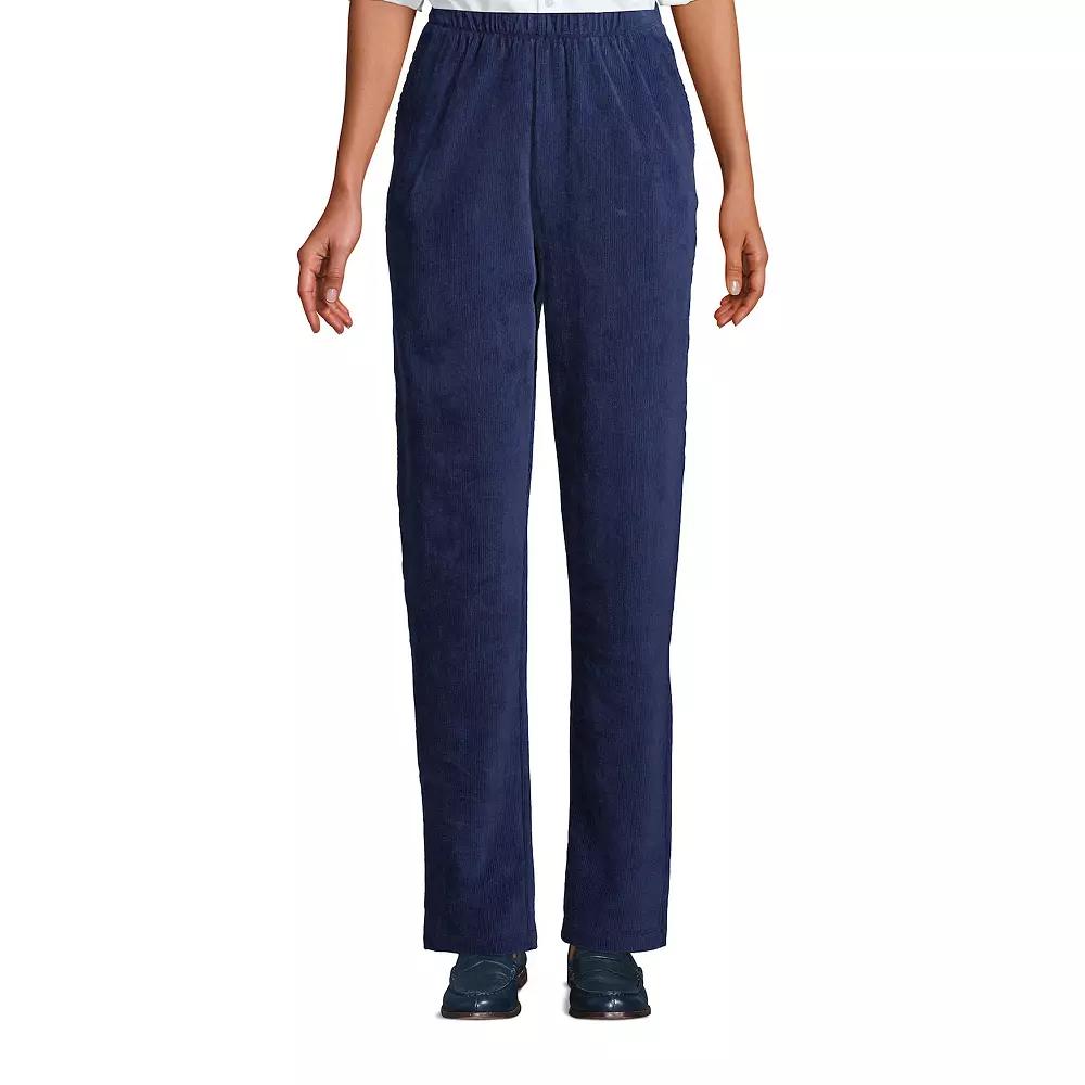 Women's Lands' End Sport High Rise Corduroy Pull-On Pants,  Product Image