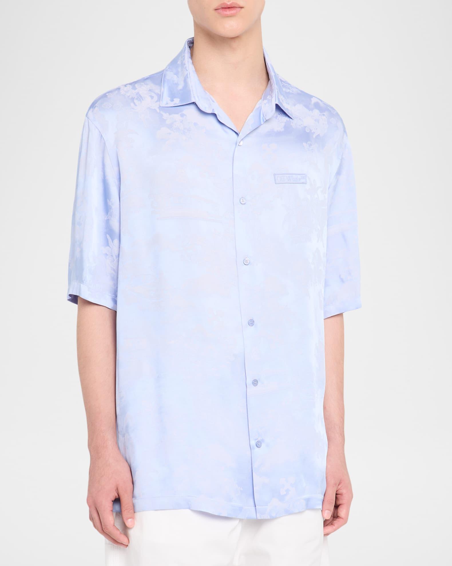 Men's Fresco Jacquard Bowling Shirt Product Image