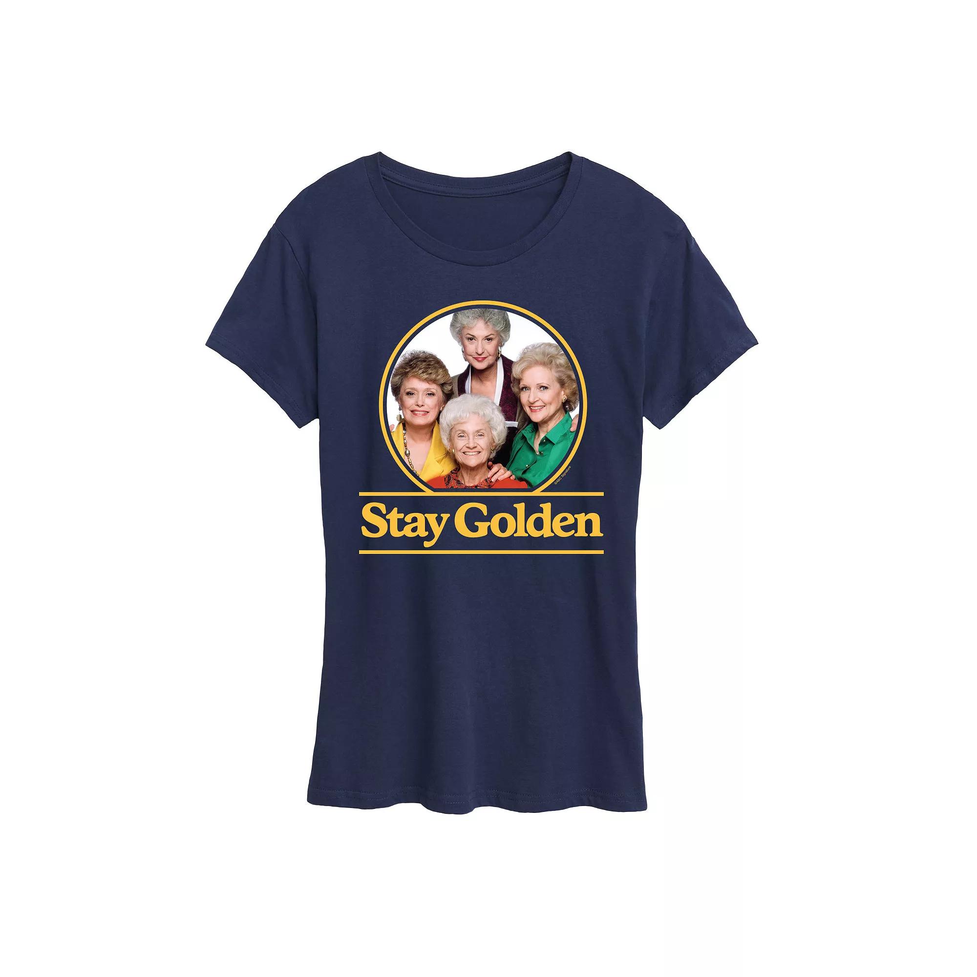 Women's Golden Girls Stay Golden Group Graphic Tee, Girl's,  Product Image