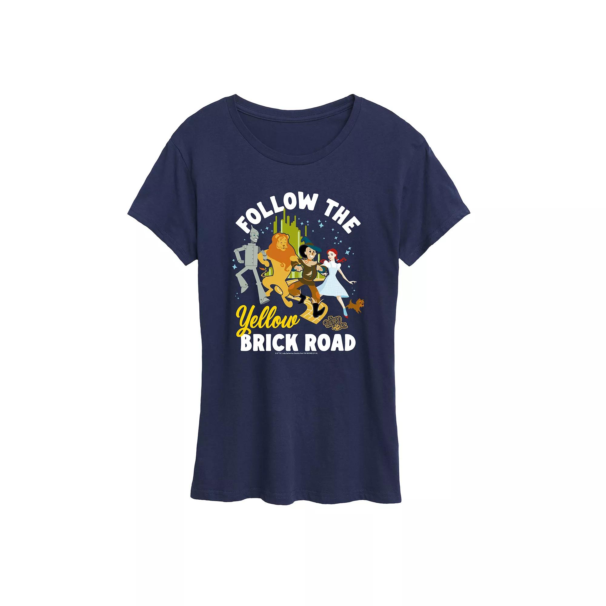 Women's Wizard Of Oz Yellow Brick Road Graphic Tee,  Product Image