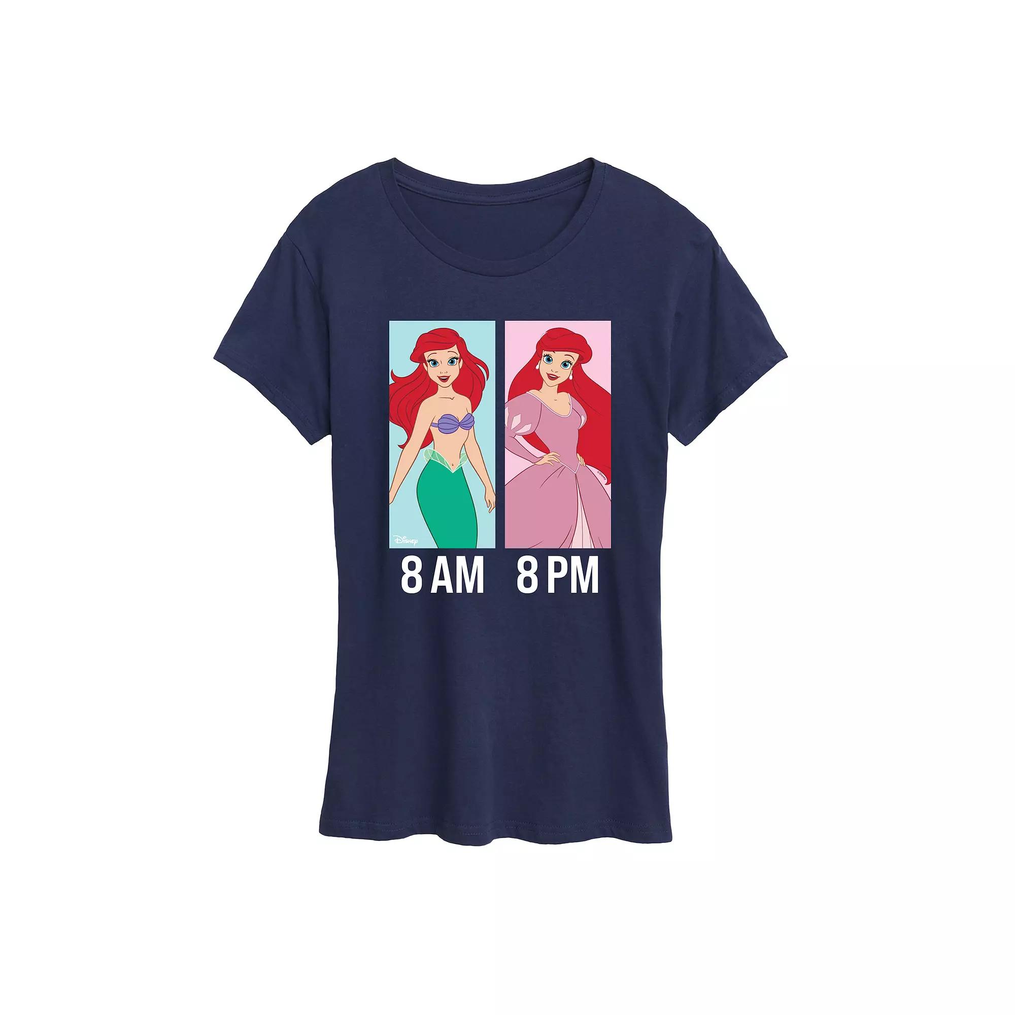 Disney Princess Ariel Women's AM to PM Graphic Tee,  Product Image