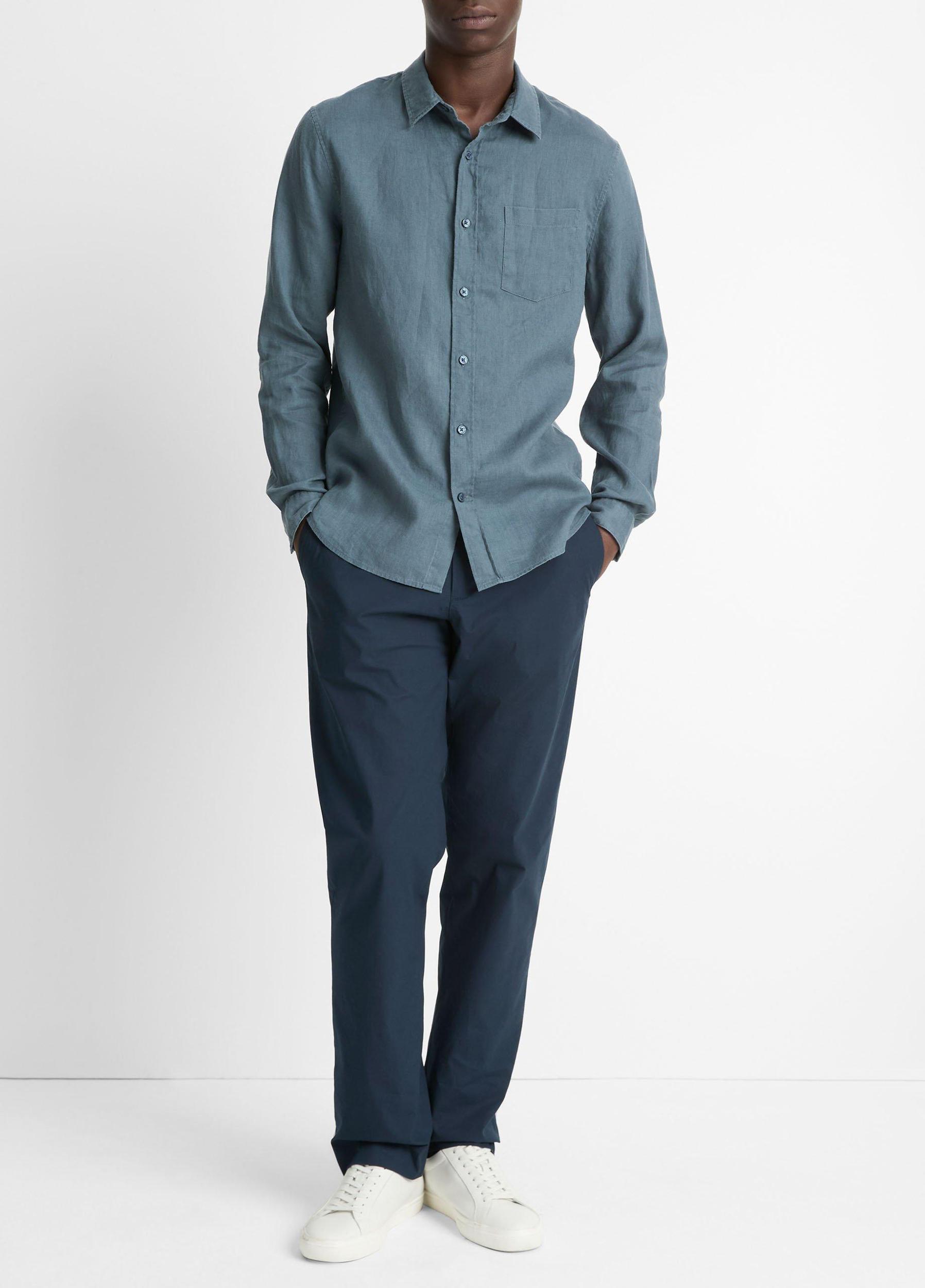 Linen Long-Sleeve Shirt Product Image