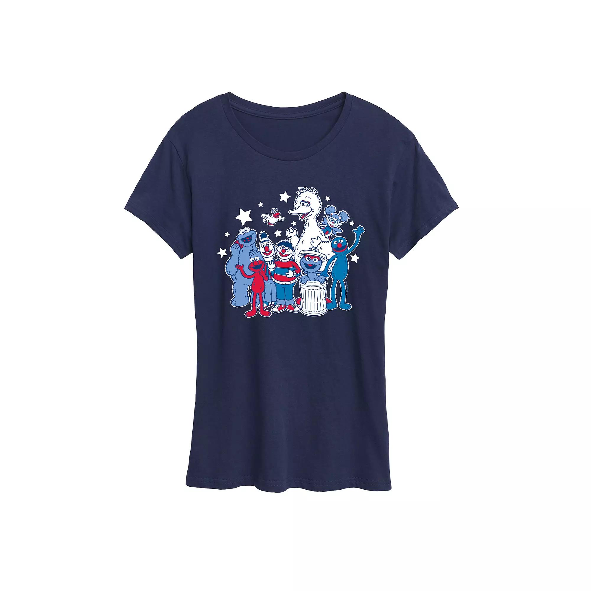 Women's Sesame Street Americana Group Graphic Tee,  Product Image