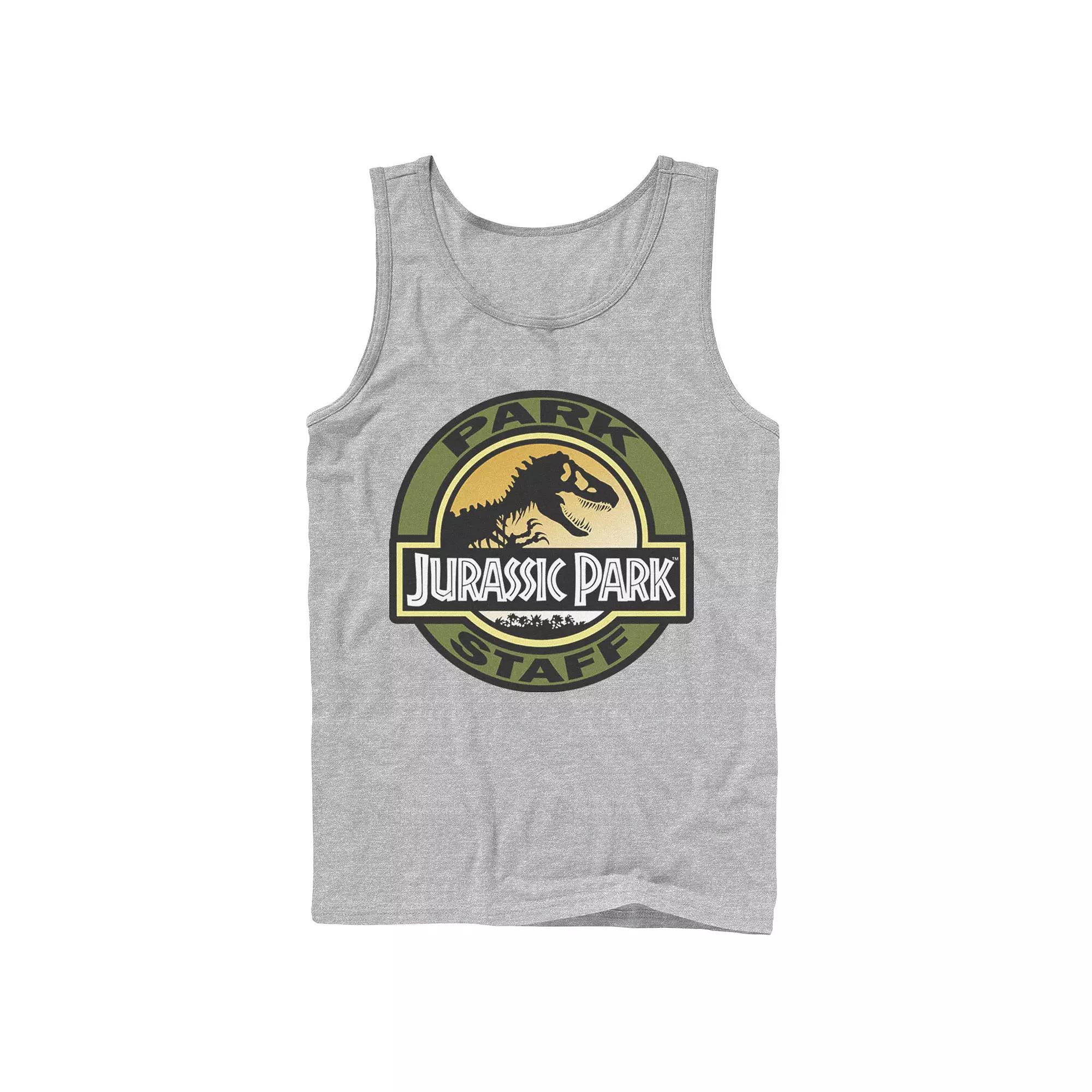 Men's Jurassic Park Staff Icon T-Rex Skeleton Tank Top,  Product Image