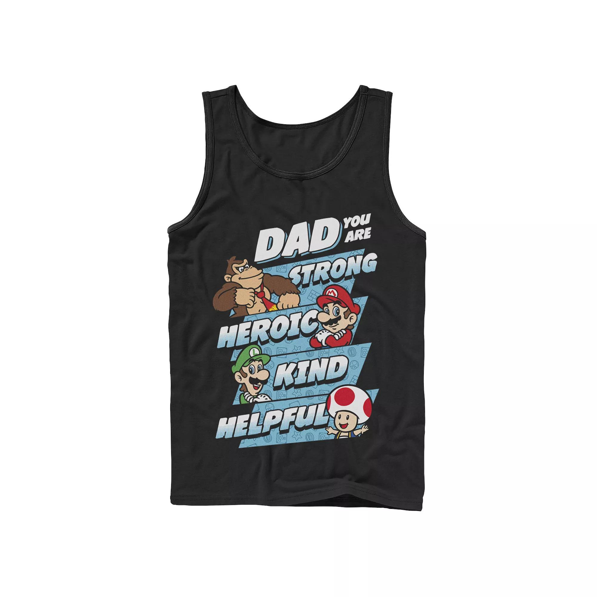 Men's Nintendo Super Mario Dad You Are Tank Top,  Product Image