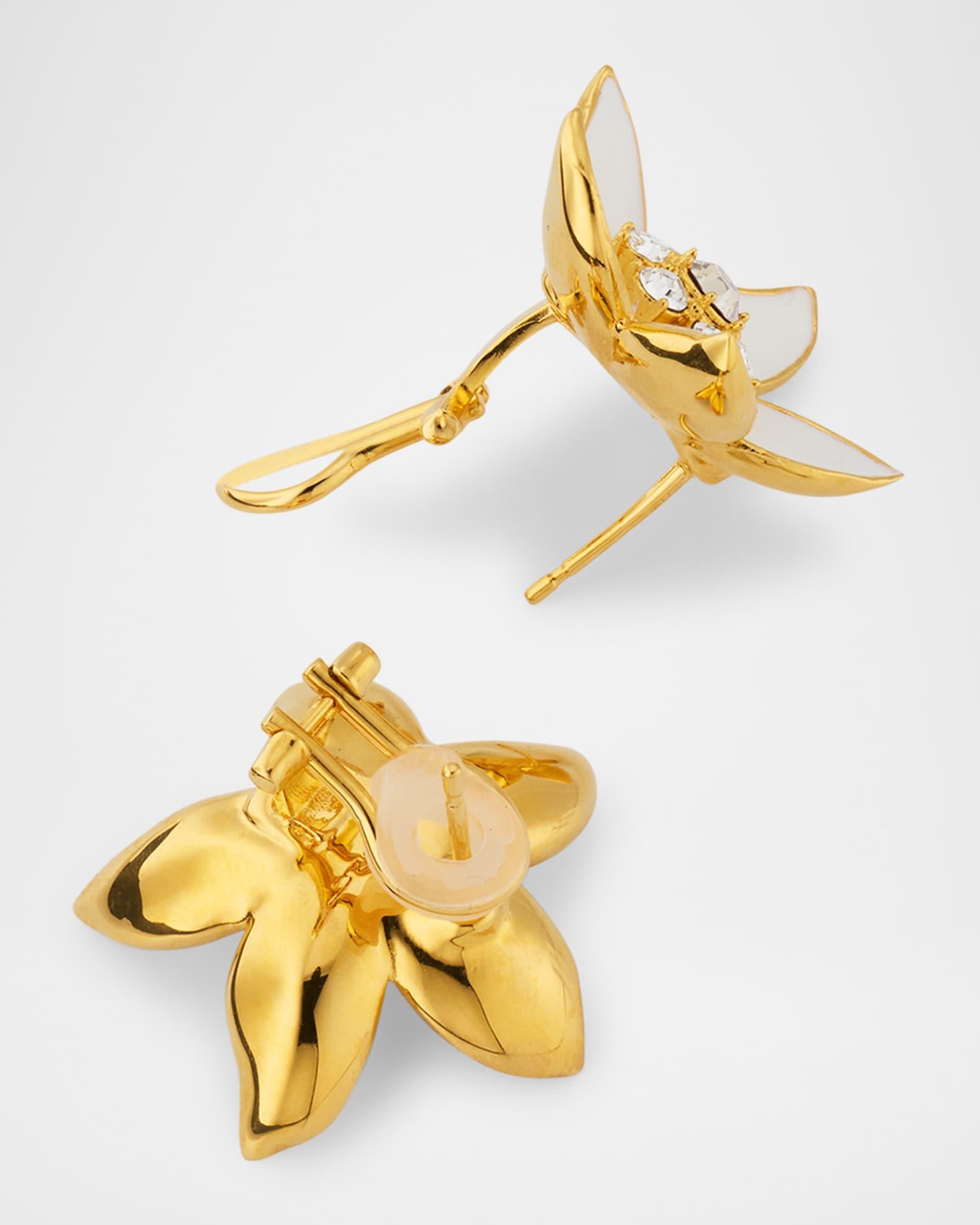 Jasmin Enamel Stud Earrings Product Image