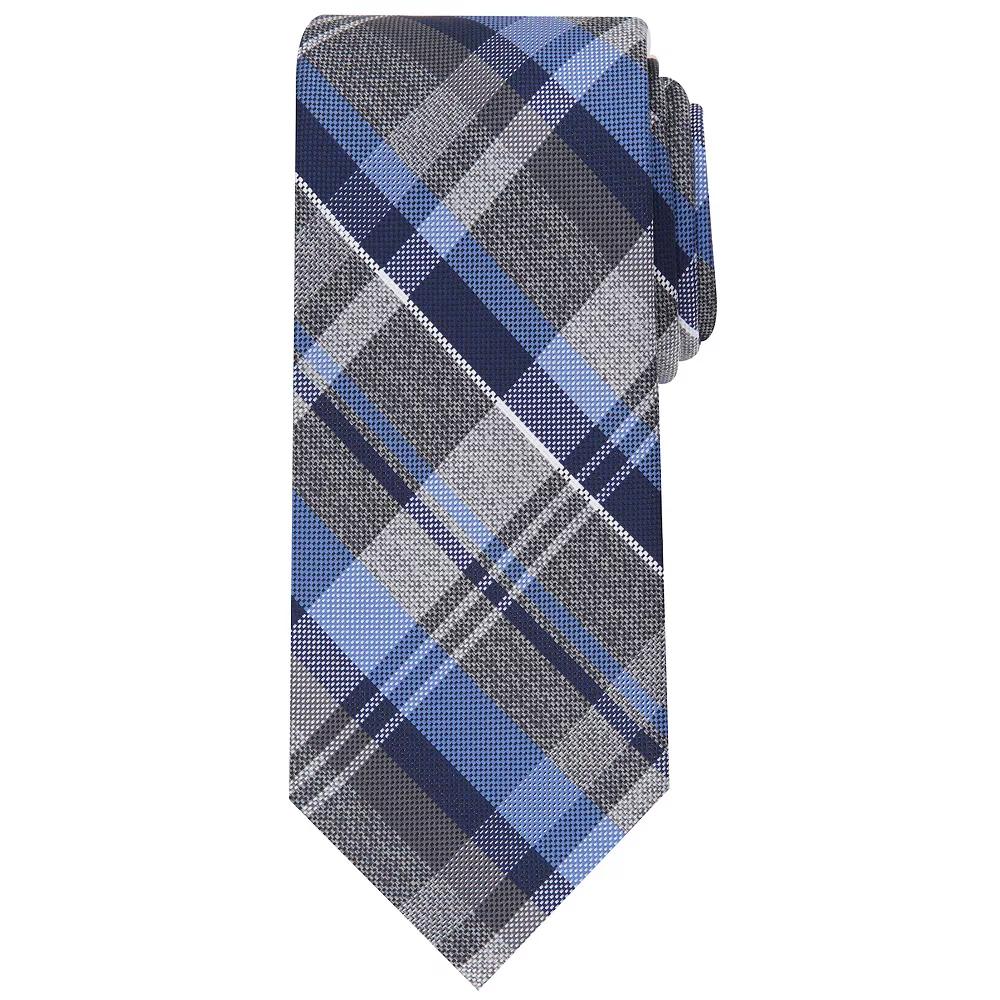 Men's Bespoke Patterned Tie, Blue Ricken Product Image