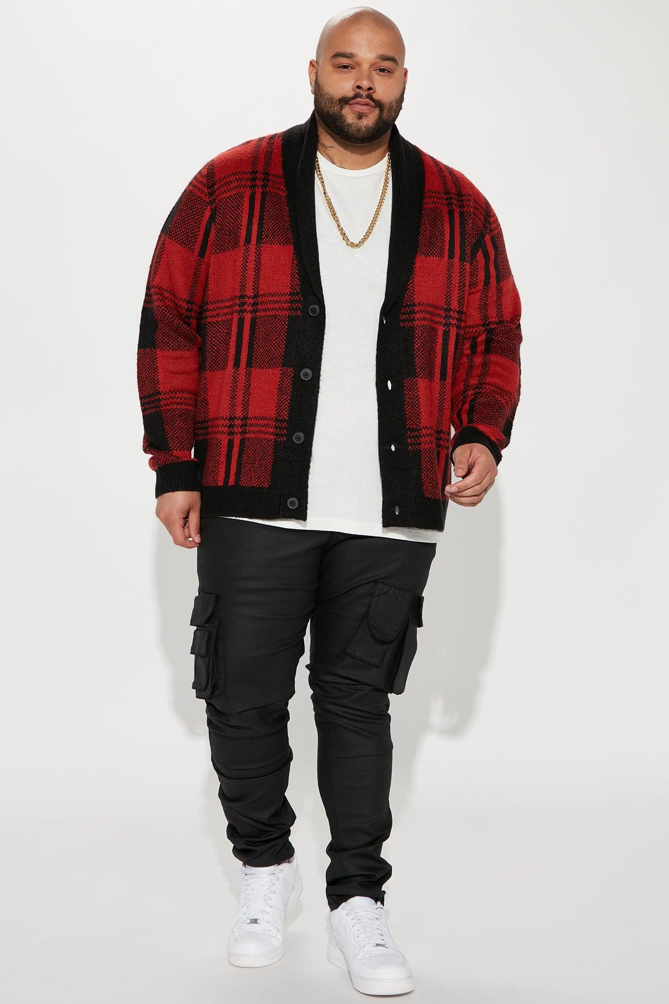 Flap Pockets Waxed Stacked Skinny Cargo Jeans - Black Product Image