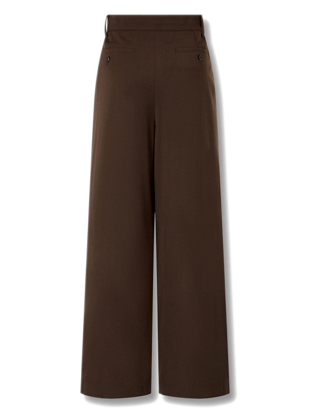 wide-leg wool trousers  Product Image