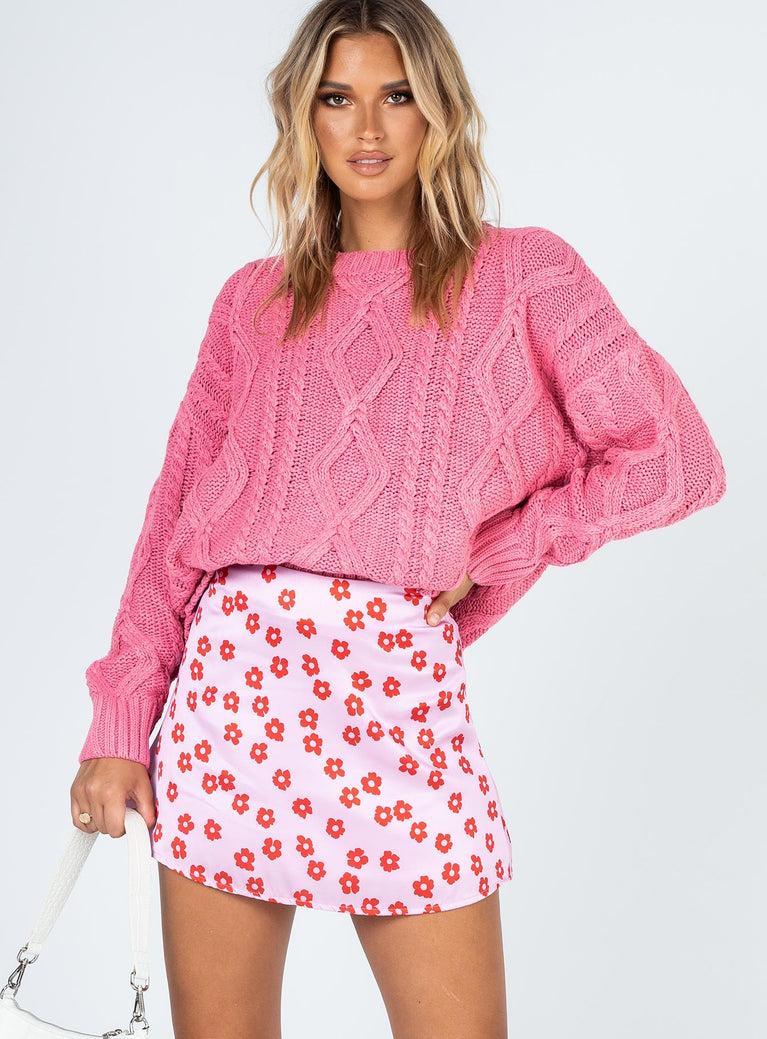 Anaya Oversized Sweater Pink Product Image