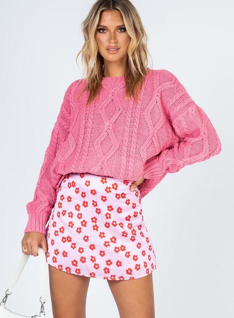 Anaya Oversized Sweater Pink Product Image
