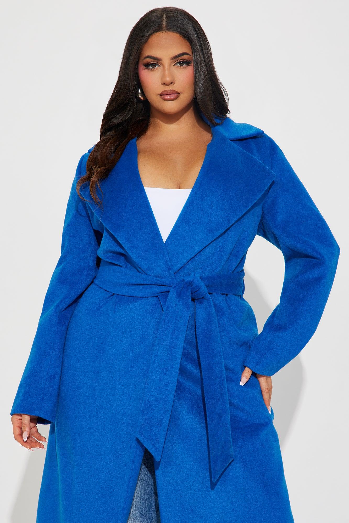 Camile Trench Coat - CobaltBlue Product Image