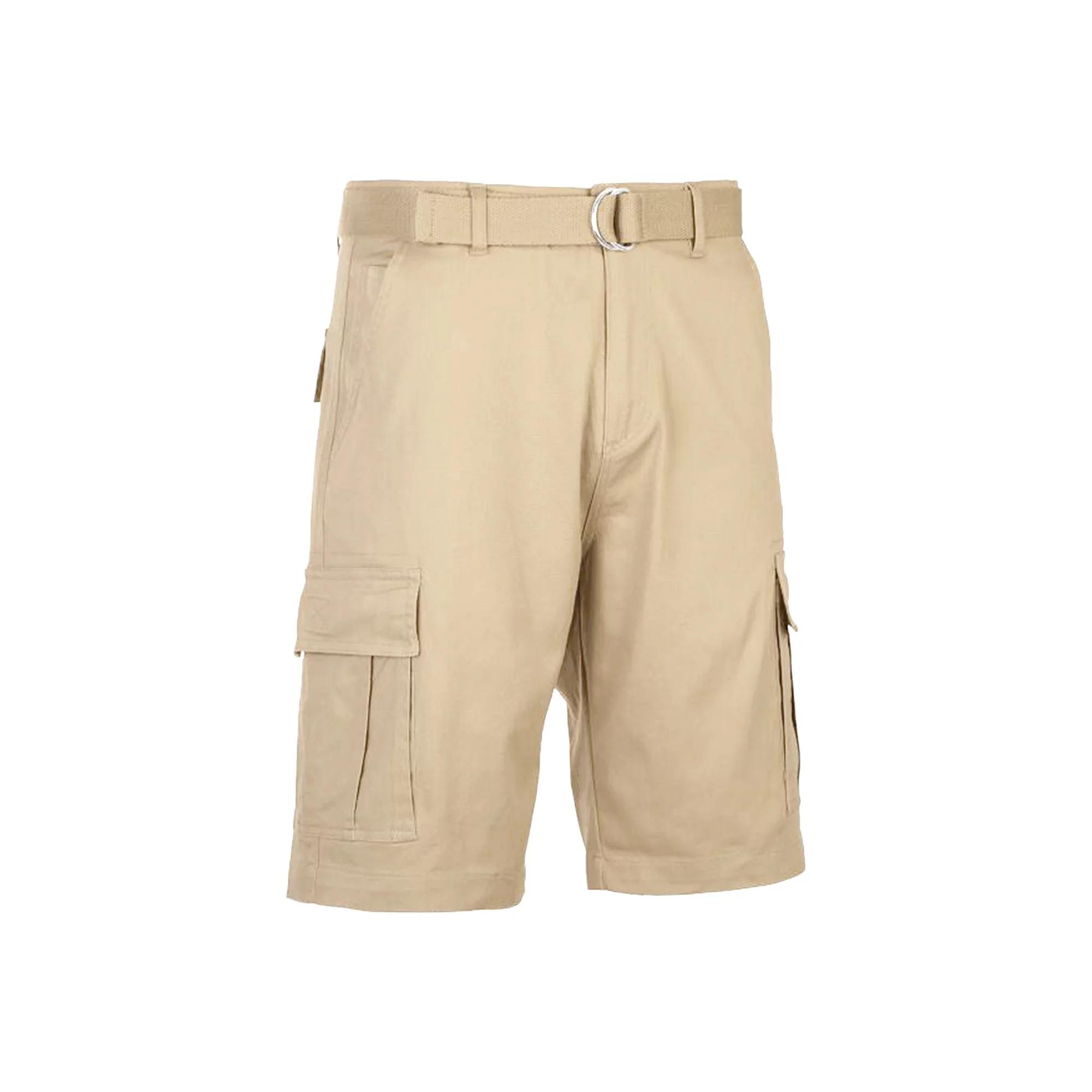 Men's Blu Rock 11.5" Slim Fit Stretch Belted Cargo Shorts, Size: 36, Brown Product Image