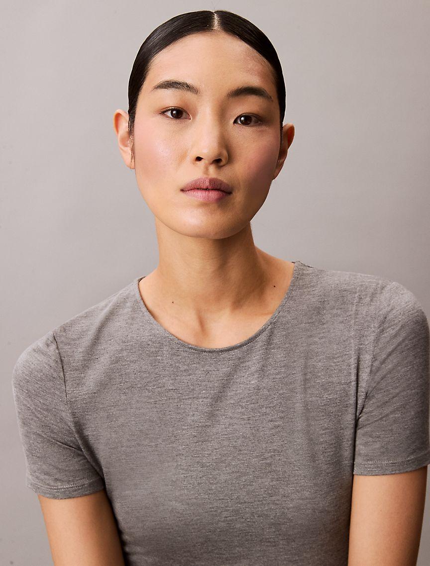 Solid Stretch Slim Midi Dress Product Image