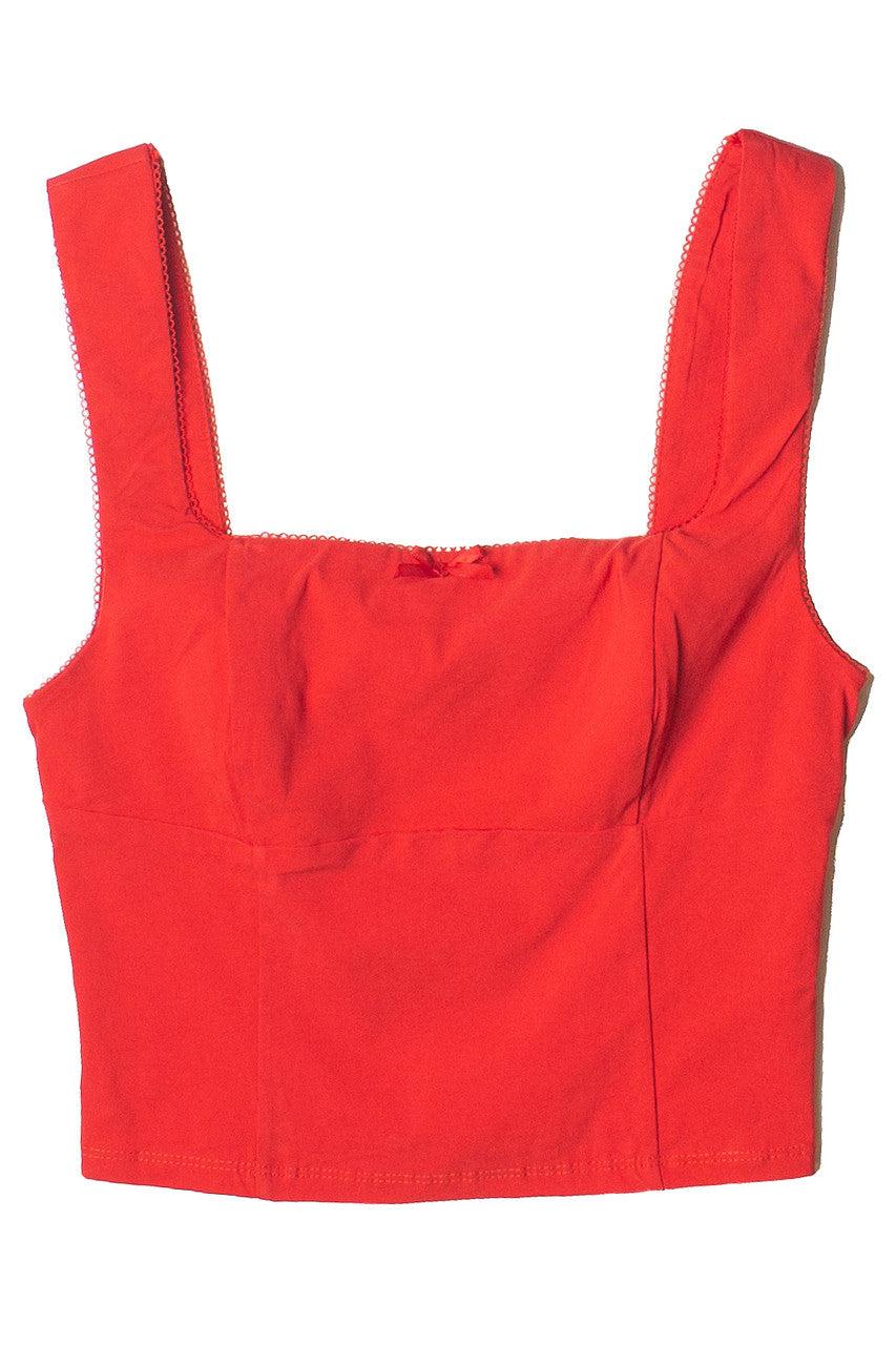 Square Neck Bow Tank Top Product Image