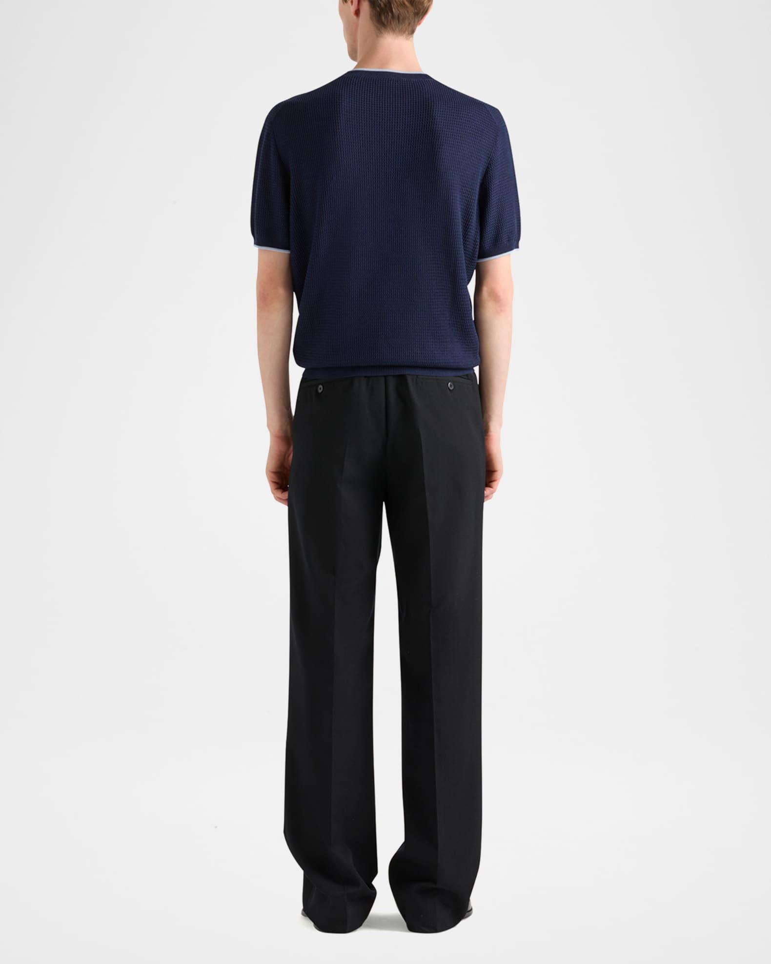 Men's Silk-Cotton Mesh Sweater Product Image