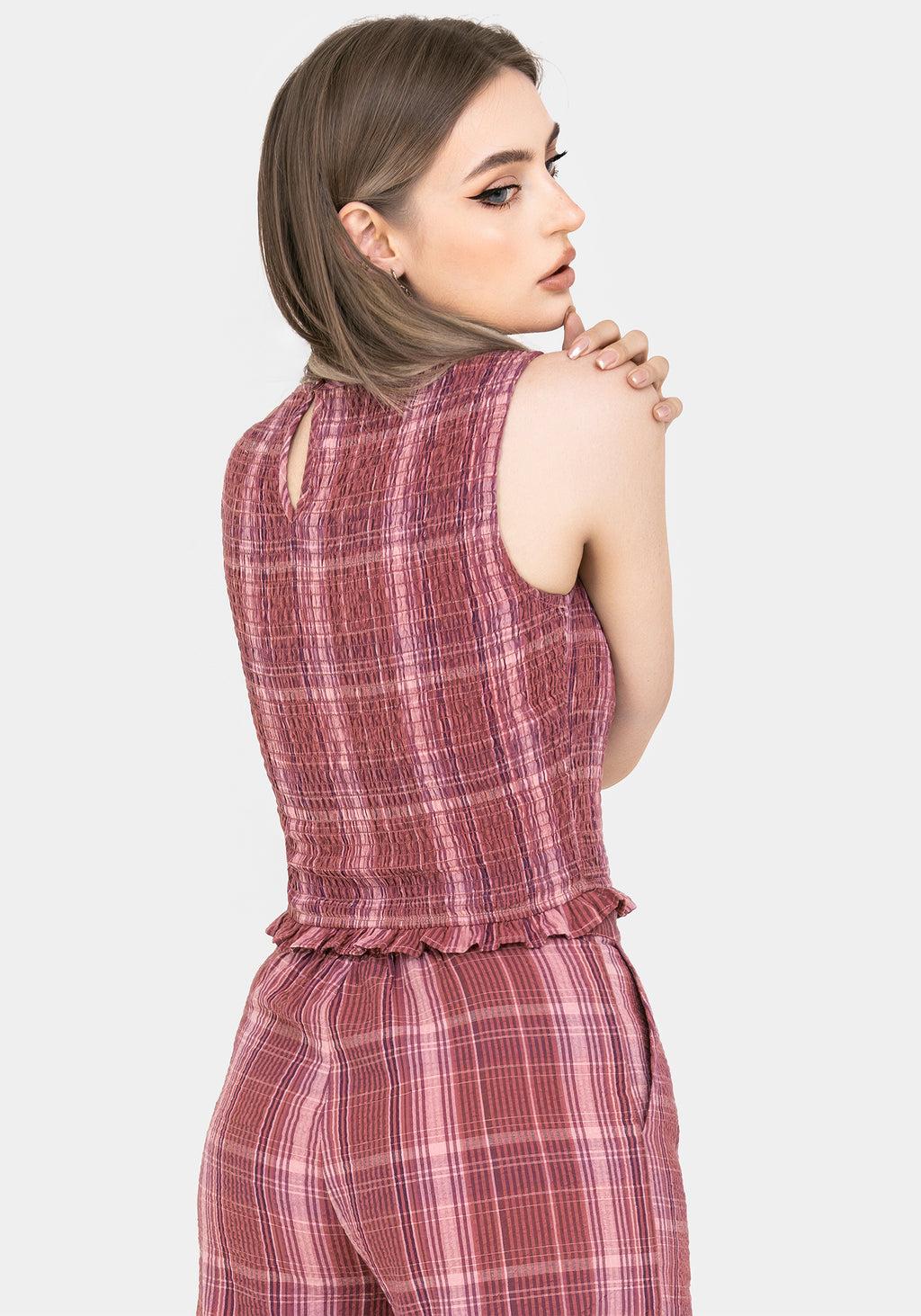 Zorina Cotton Shirred Vest Top Product Image