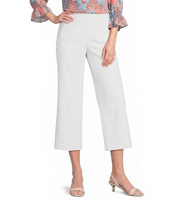 Investments Petite Size the PARK AVE fit Elite Stretch Wide Leg Crop Pants Product Image