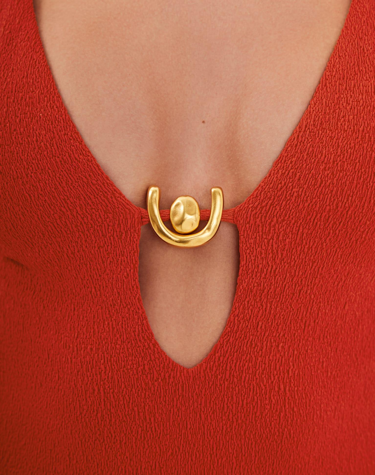 Firenze Isabela Midi Dress - Ruby Product Image