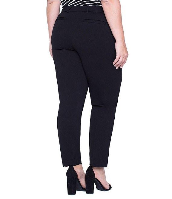 Liverpool Los Angeles Plus Size Kelsey Mid Rise Slim Leg Stretch Ponte Trouser Pants Product Image