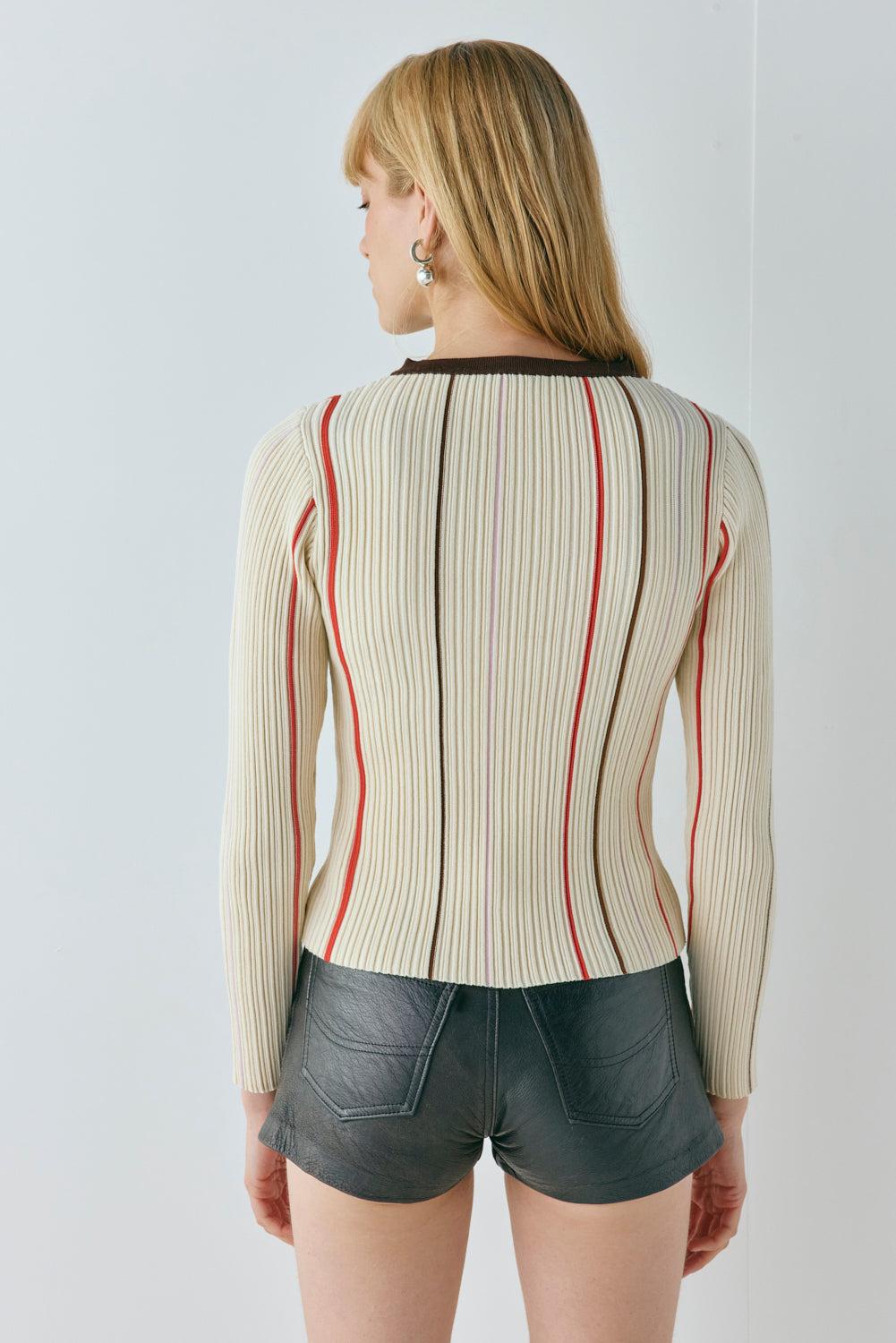 Margaux Knit Cardigan Stripe Product Image