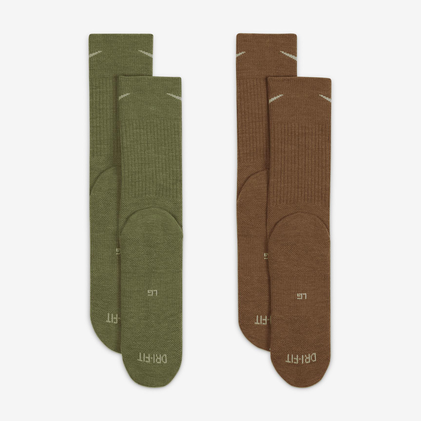 Nike Everyday Wool Cushioned Crew Socks (2 Pairs) Product Image