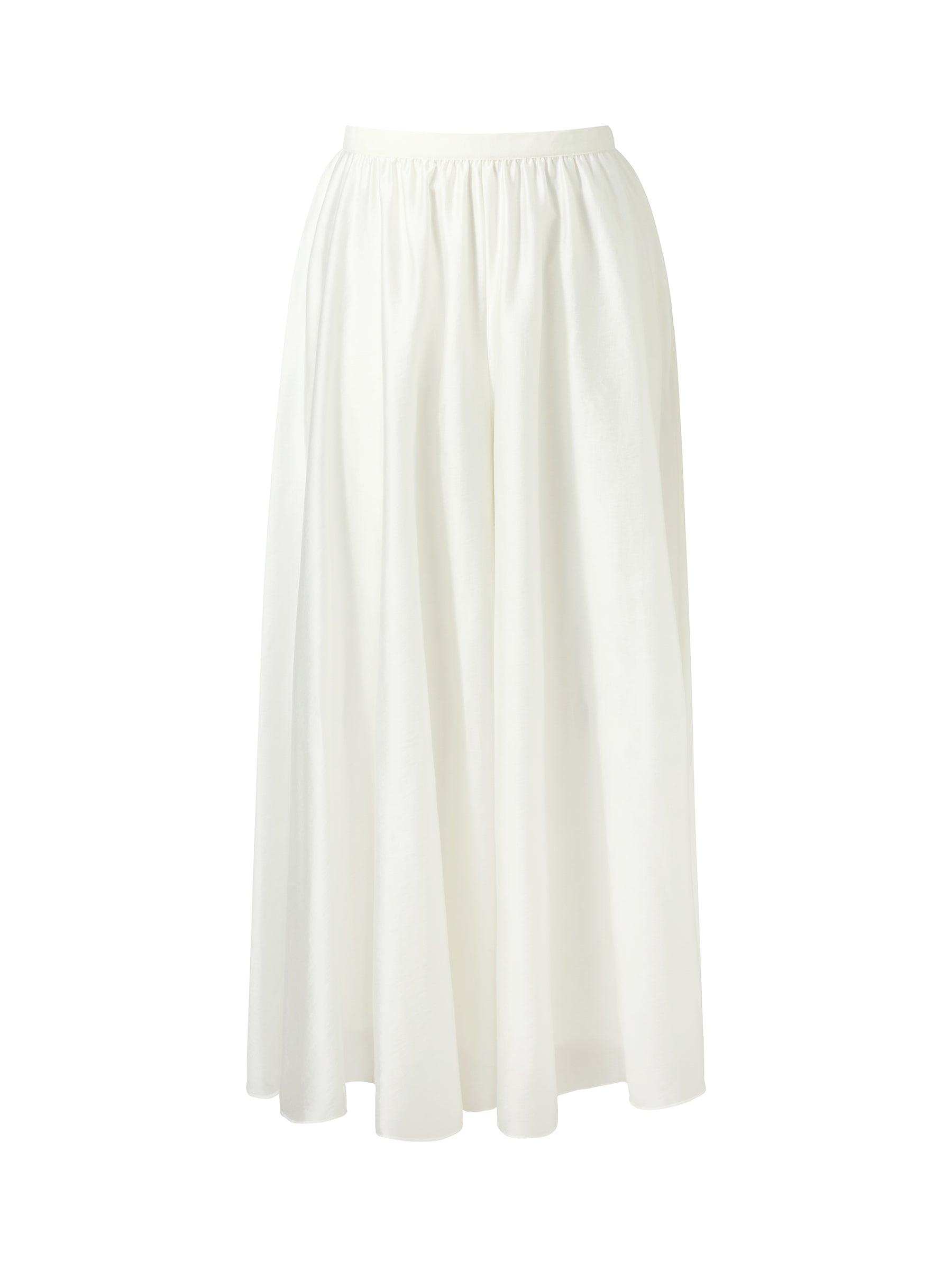 Tencel Blend A-Line Elastic Waist Women Culottes Product Image