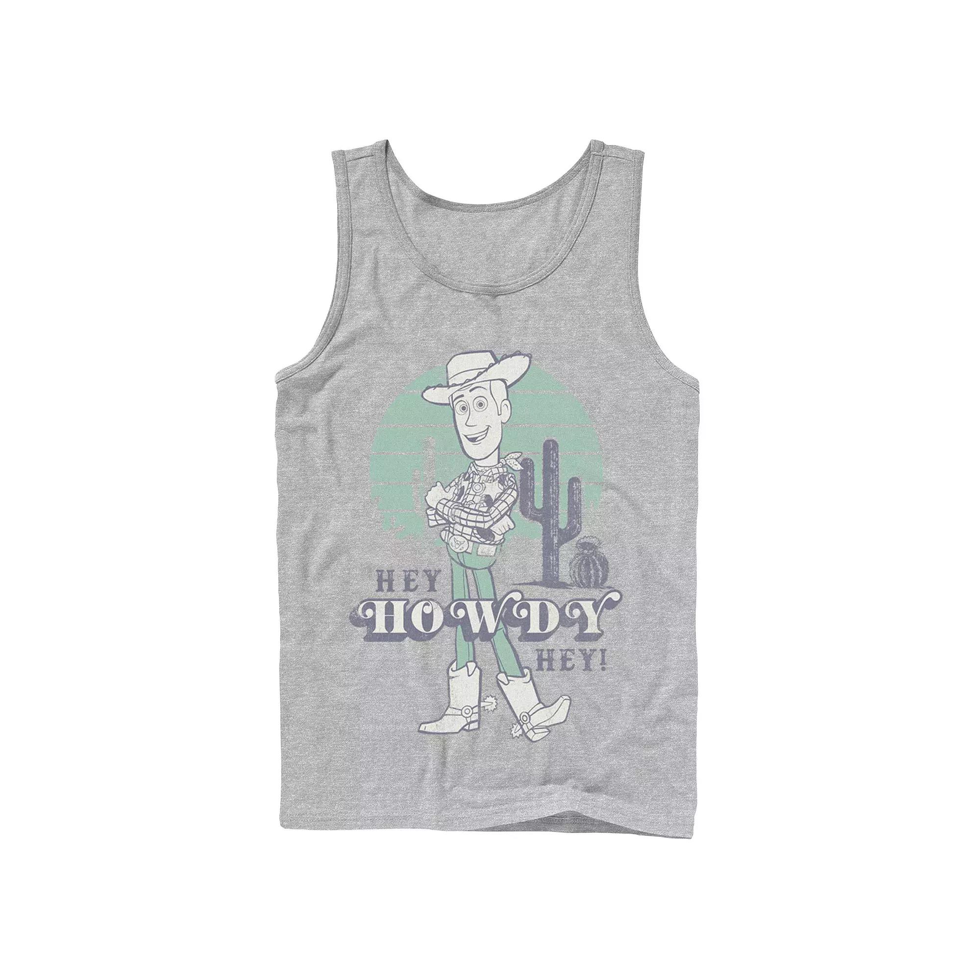 Men's Disney / Pixar Toy Story Pastel Hey Howdy Hey Woody Tank Top,  Product Image