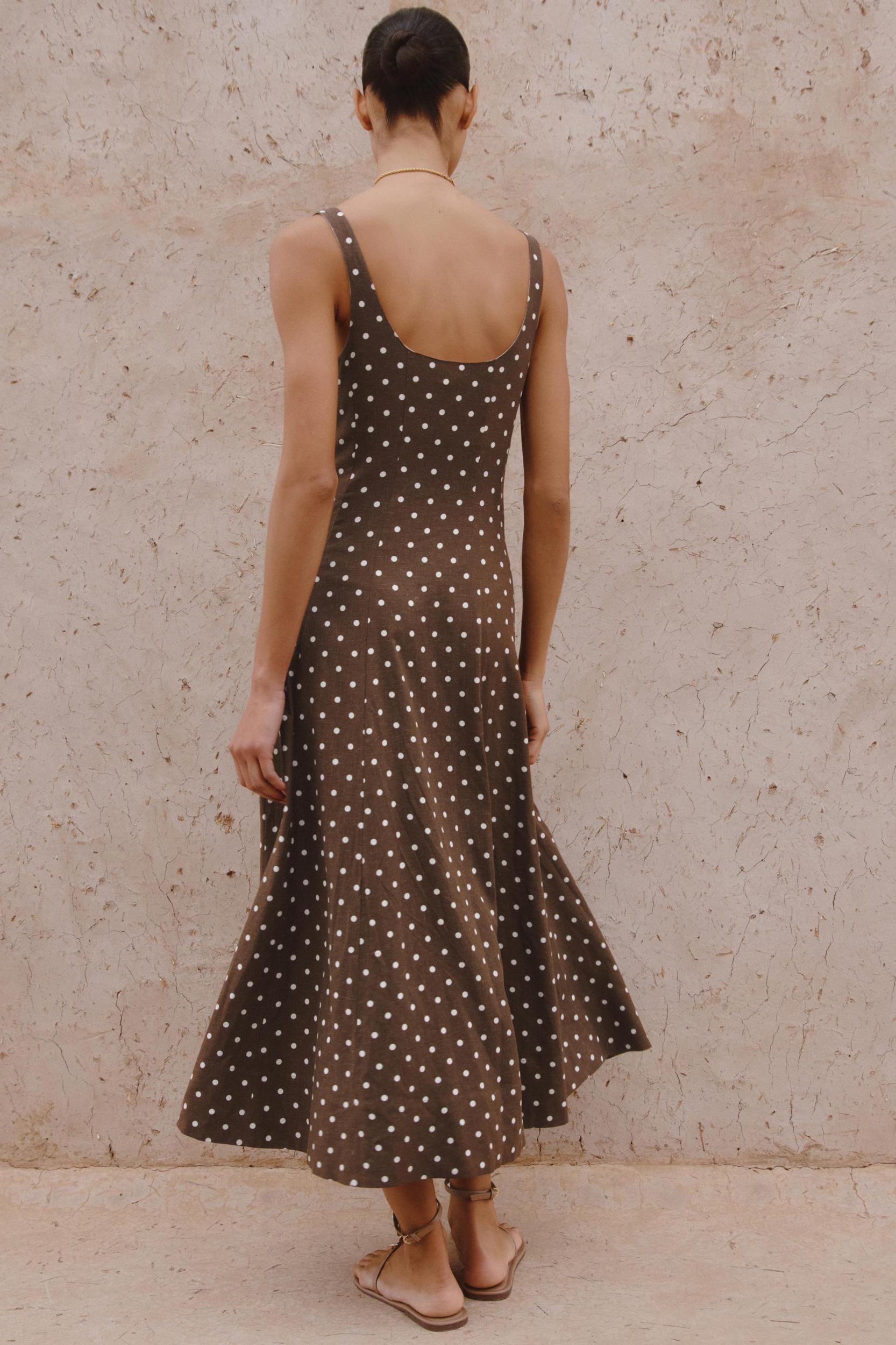POLKA DOT MIDI DRESS Product Image