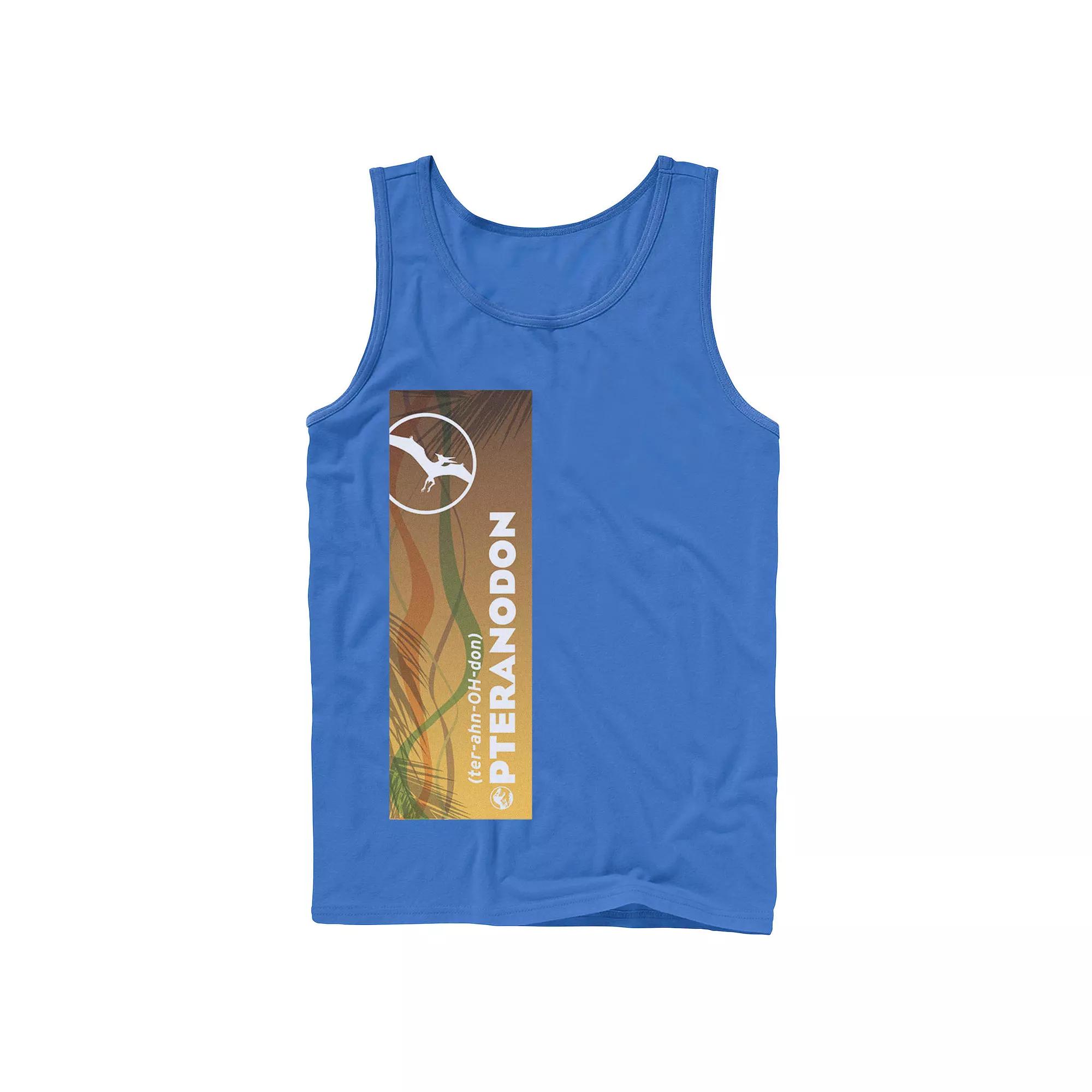 Men's Jurassic World Pteranodon Right Panel Tank Top,  Product Image
