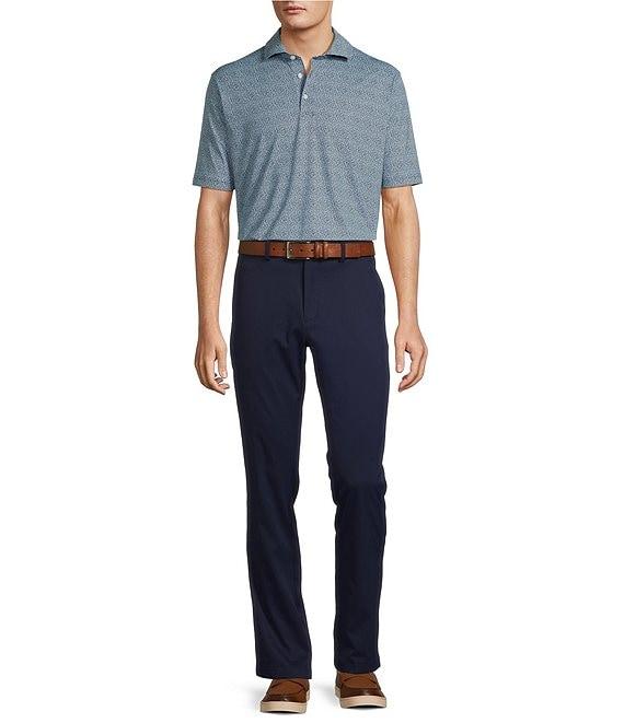 Hart Schaffner Marx Short Sleeve Luxury Performance Leaf Geo Polo Shirt Product Image