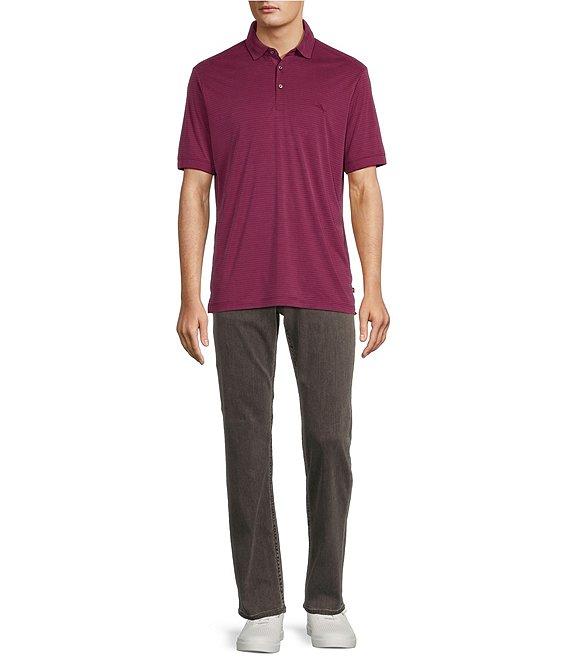 Tommy Bahama Bay Stripe Short Sleeve Polo Shirt Product Image