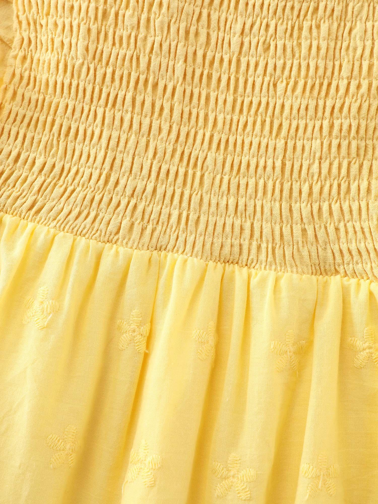 Pure Cotton Embroidered Backless Blouse Female Product Image