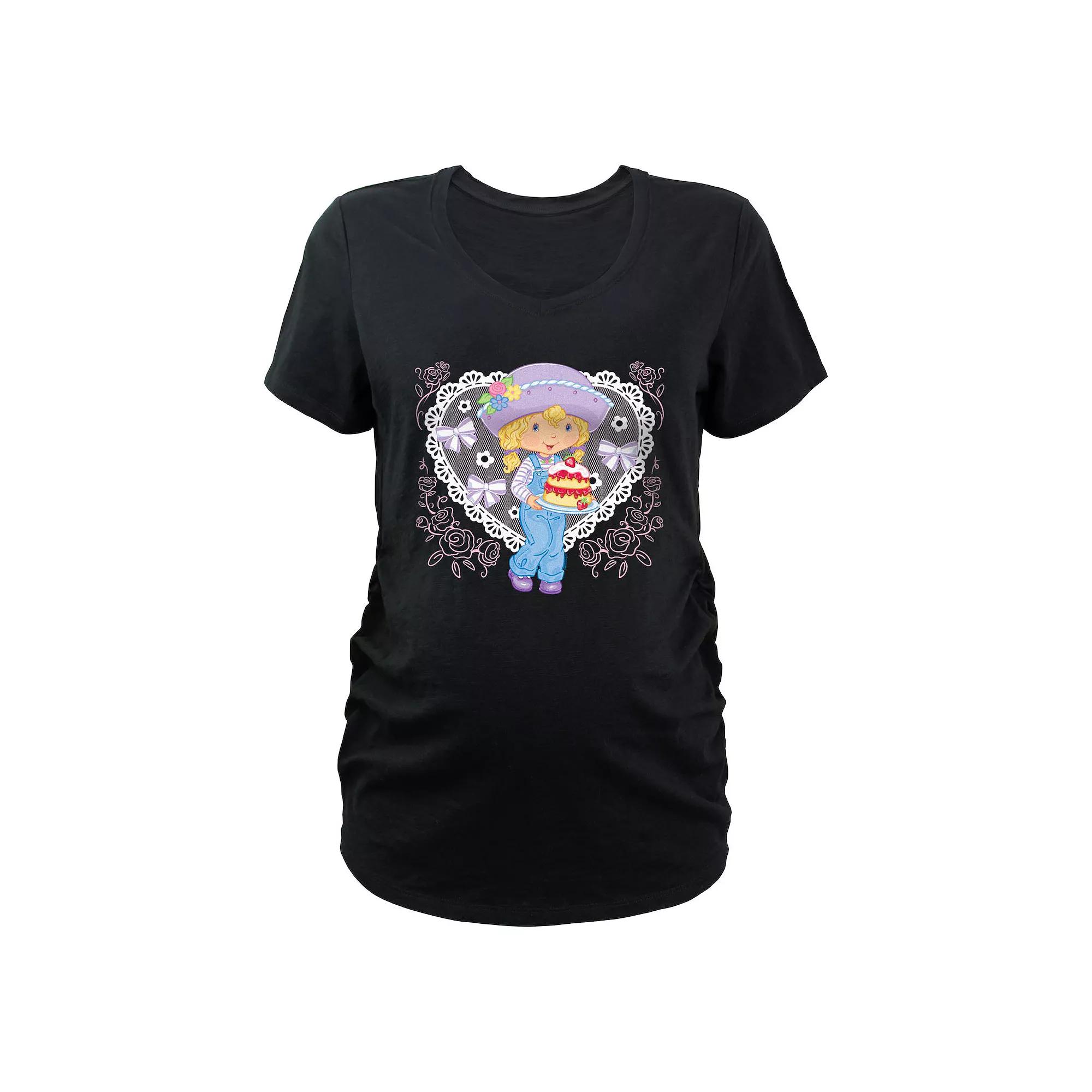 Maternity Strawberry Shortcake Angel Cake Graphic Tee, Women's,  Product Image
