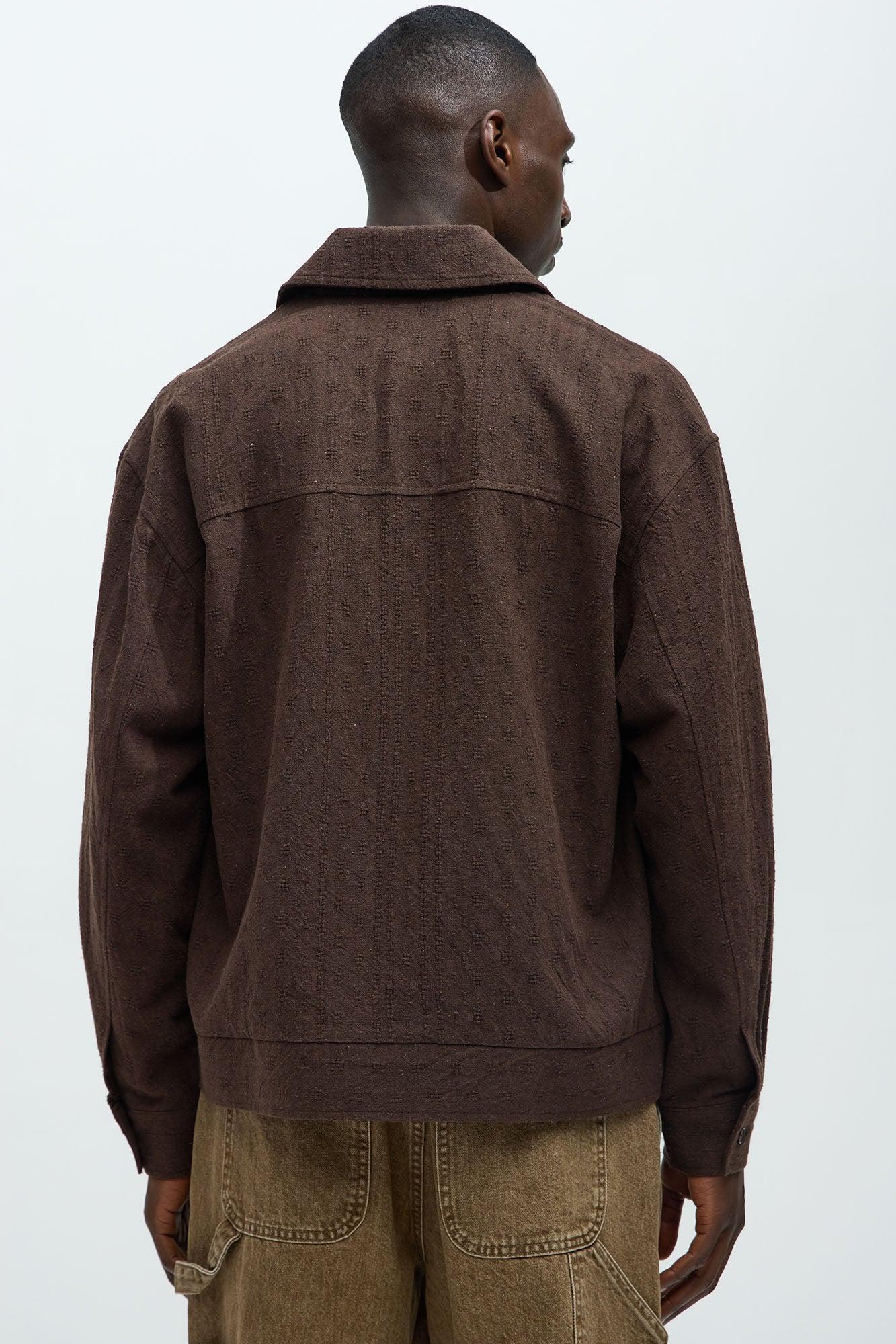 Taza Jacquard Jacket - Chocolate Product Image