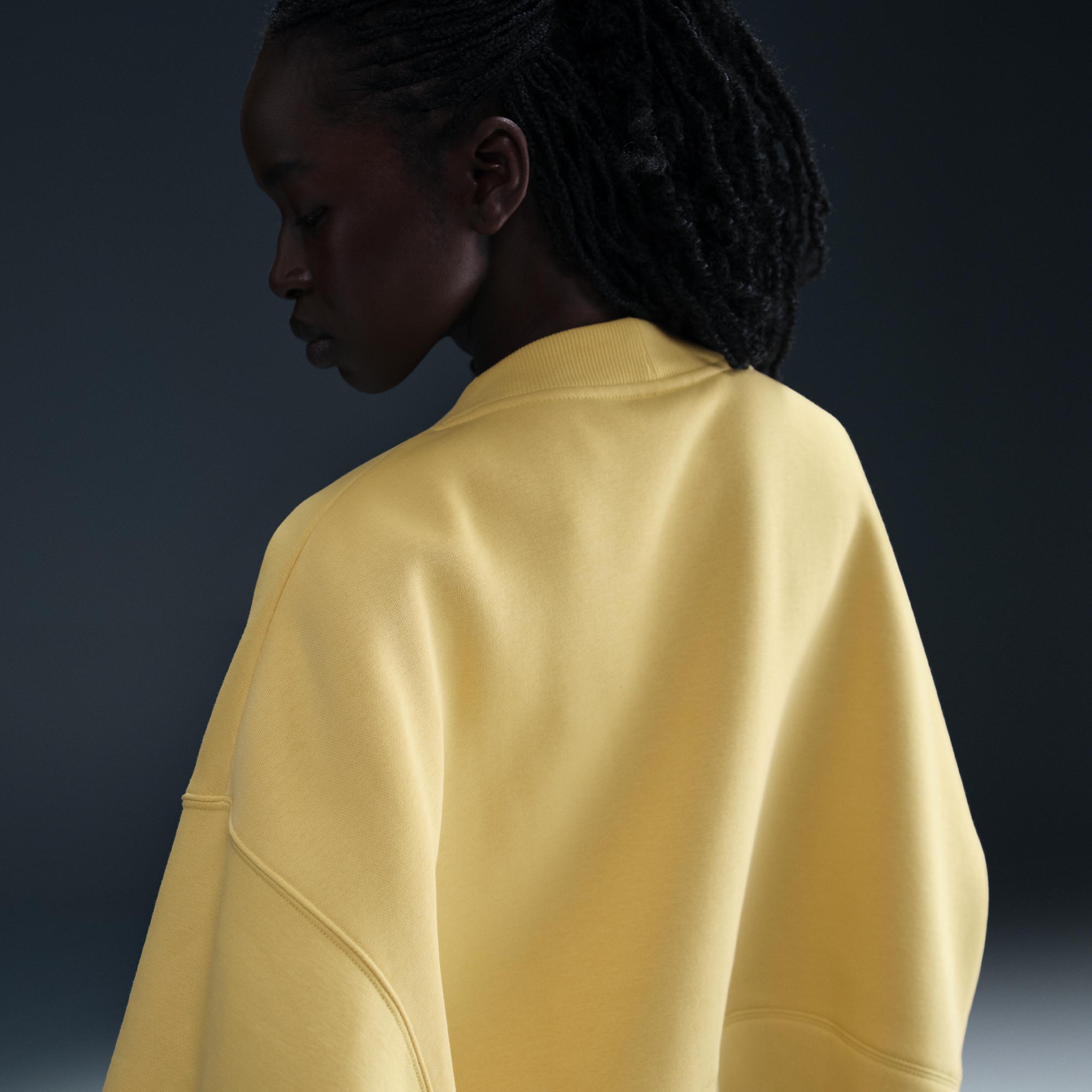 Nike Womens Nike NSW Phoenix Fleece OOS Graphic Cardigan - Womens Black Product Image