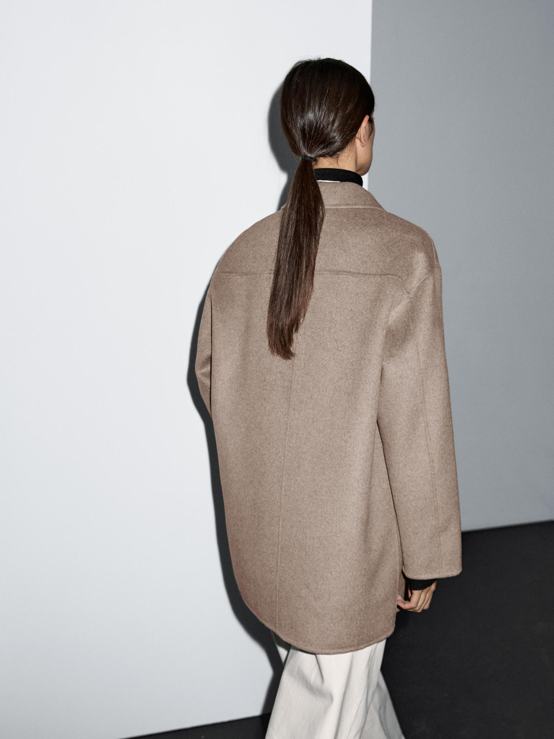 Medium wool blend coat Product Image