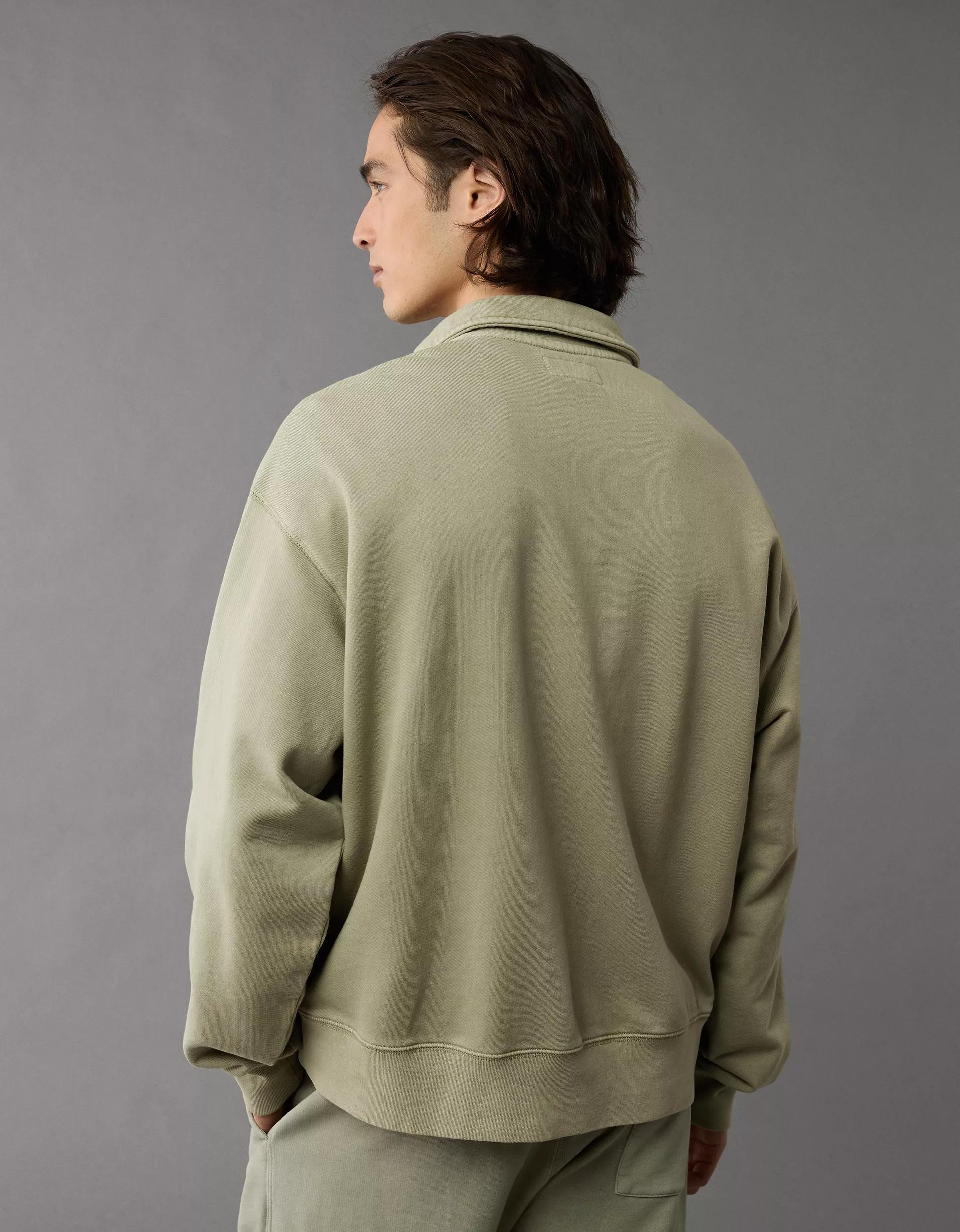 AE Quarter-Zip Polo Collar Sweatshirt Product Image