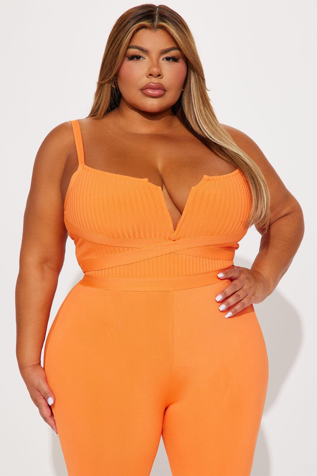 Misty Bandage Jumpsuit - Orange Product Image