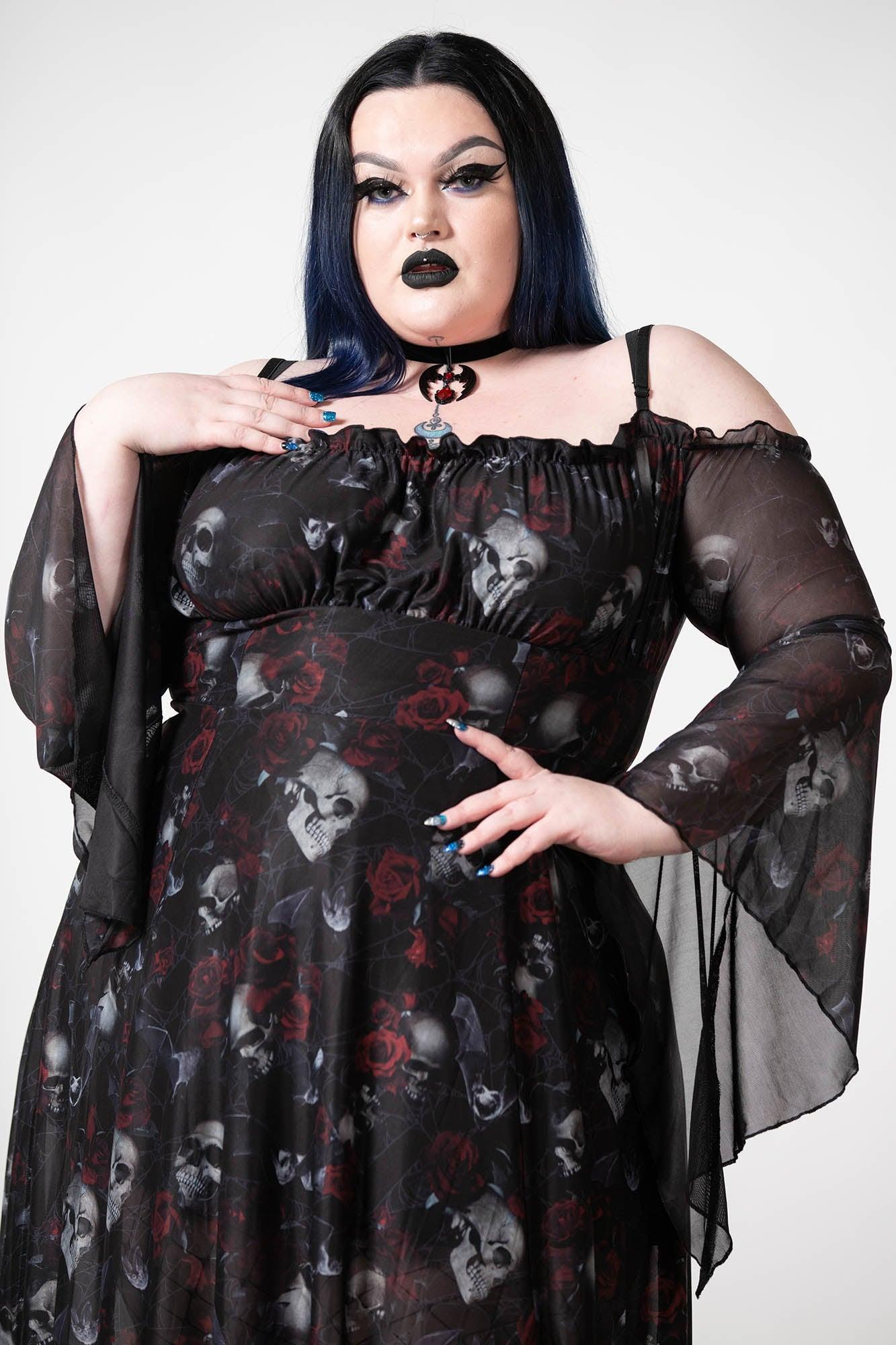 Mystic Meadow Mesh Maxi Dress Female Product Image