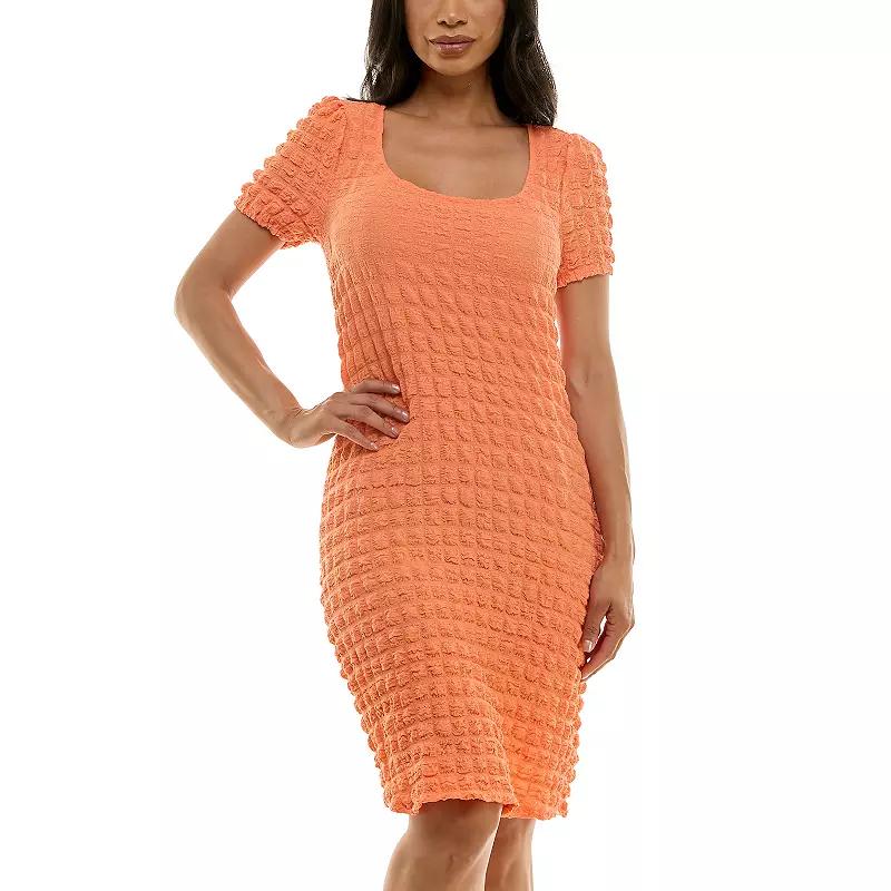 Women's Nina Leonard Popcorn Knit Sheath Dress,  Product Image