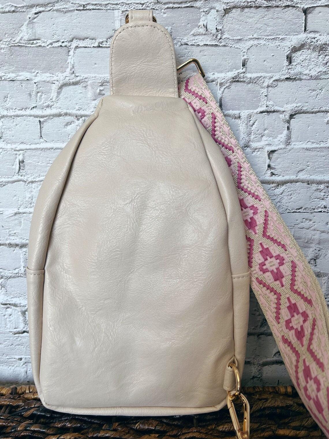 Vegan Leather Crossbody Sling Bag with Credit Card Slots Product Image