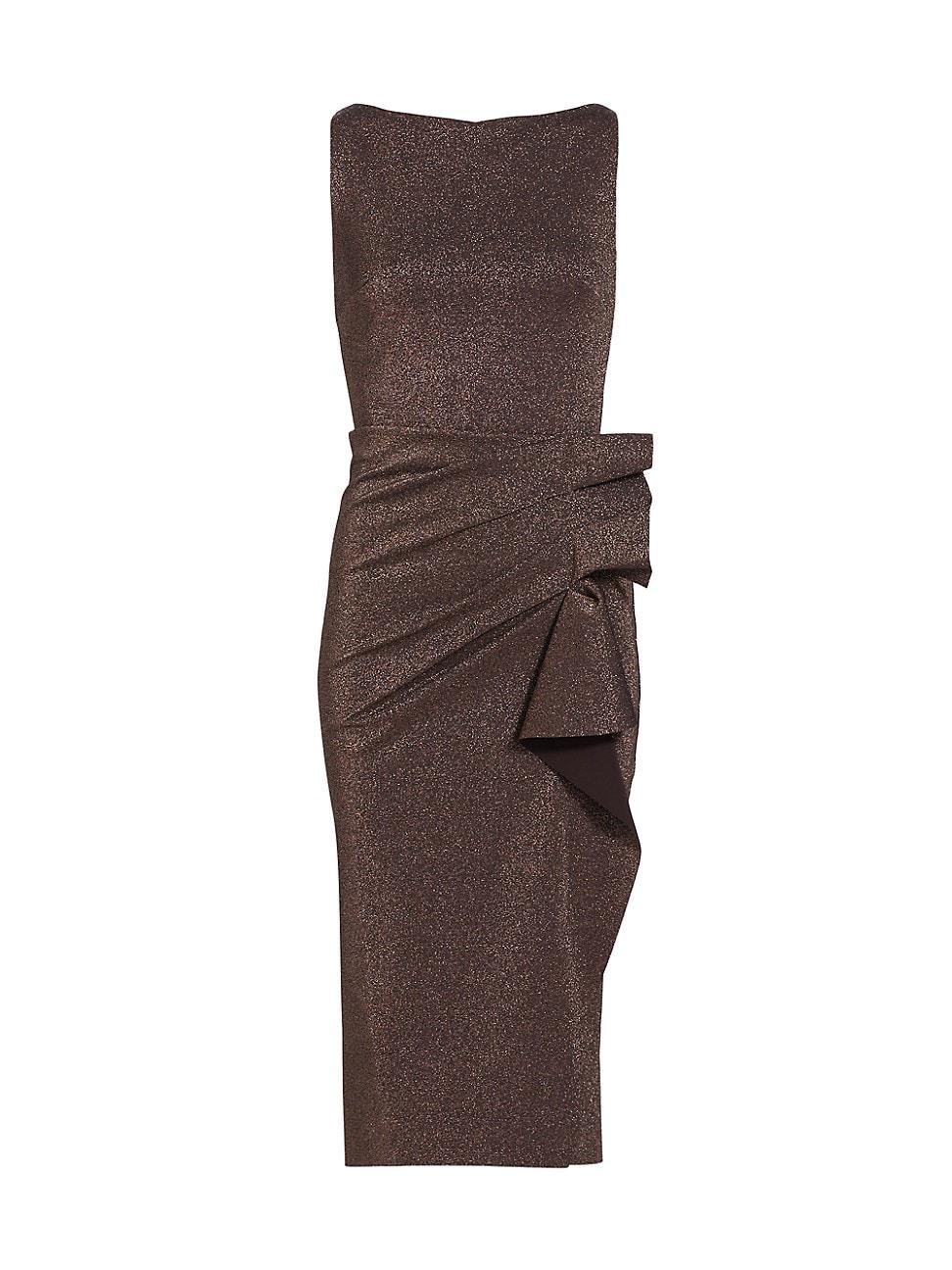 Womens Tradrum Metallic Jersey Midi-Dress Product Image