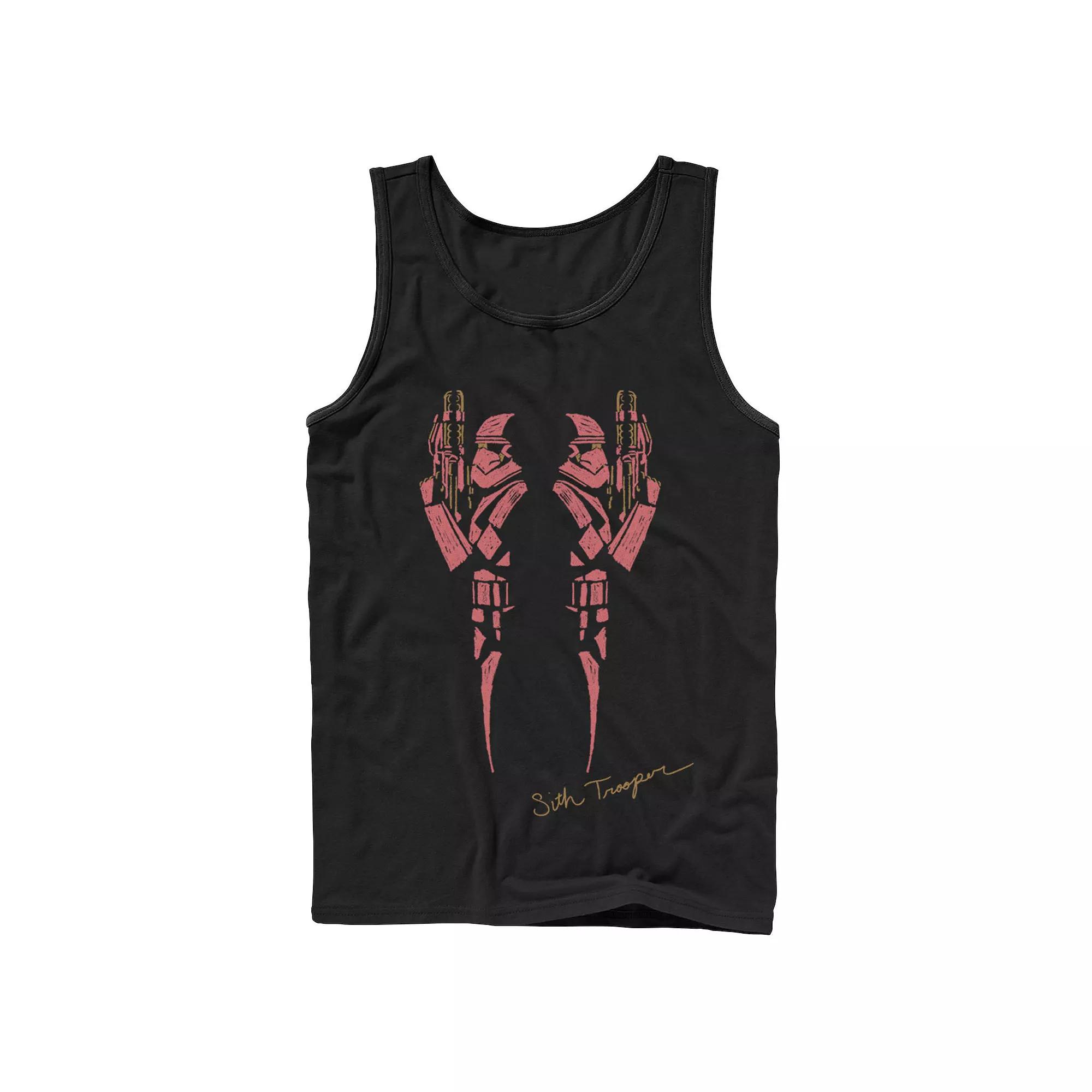 Men's Star Wars The Rise of Skywalker Sith Trooper Inkblot Tank Top,  Product Image