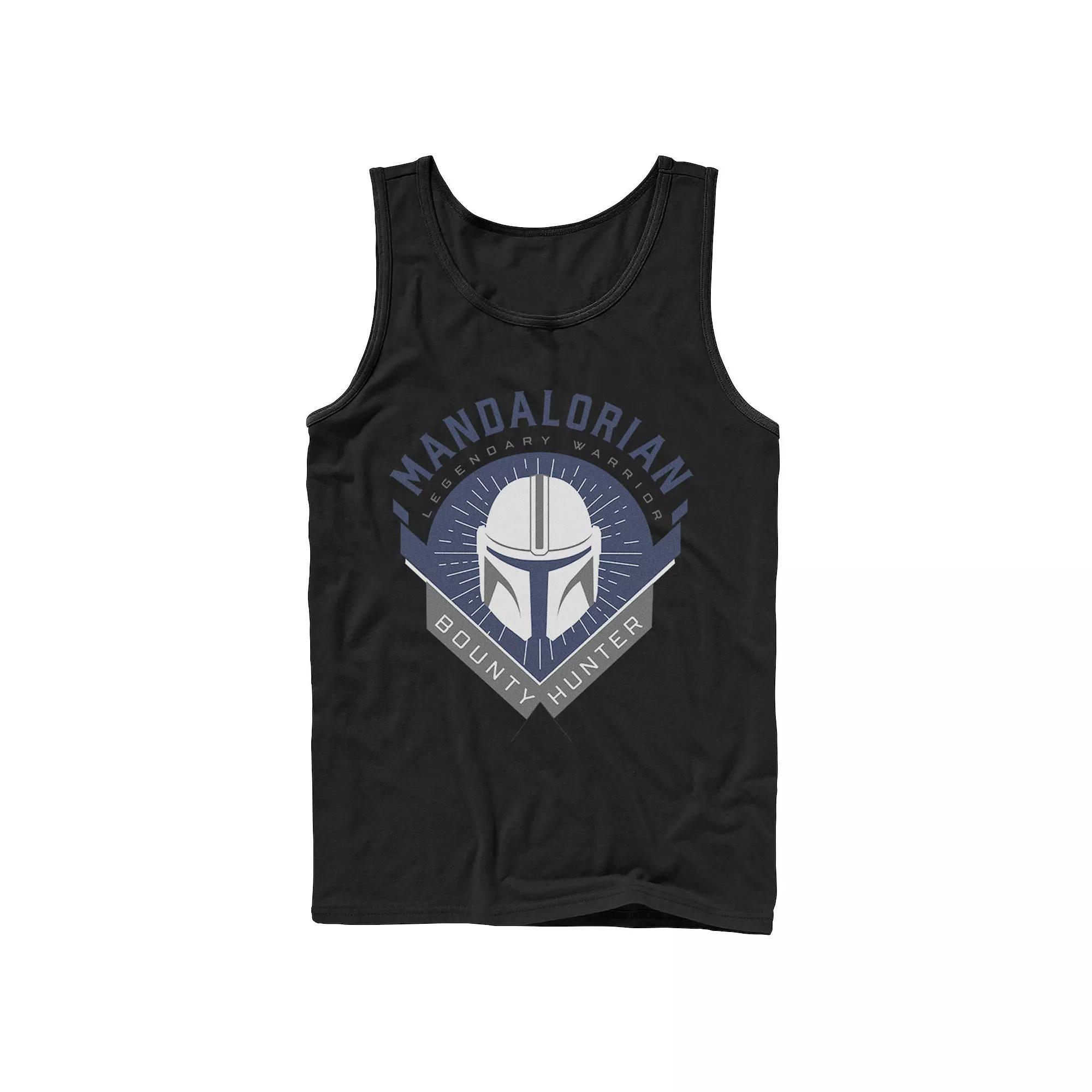 Men's Star Wars The Mandalorian Warrior Emblem Tank Top, Size: XL, Black Product Image