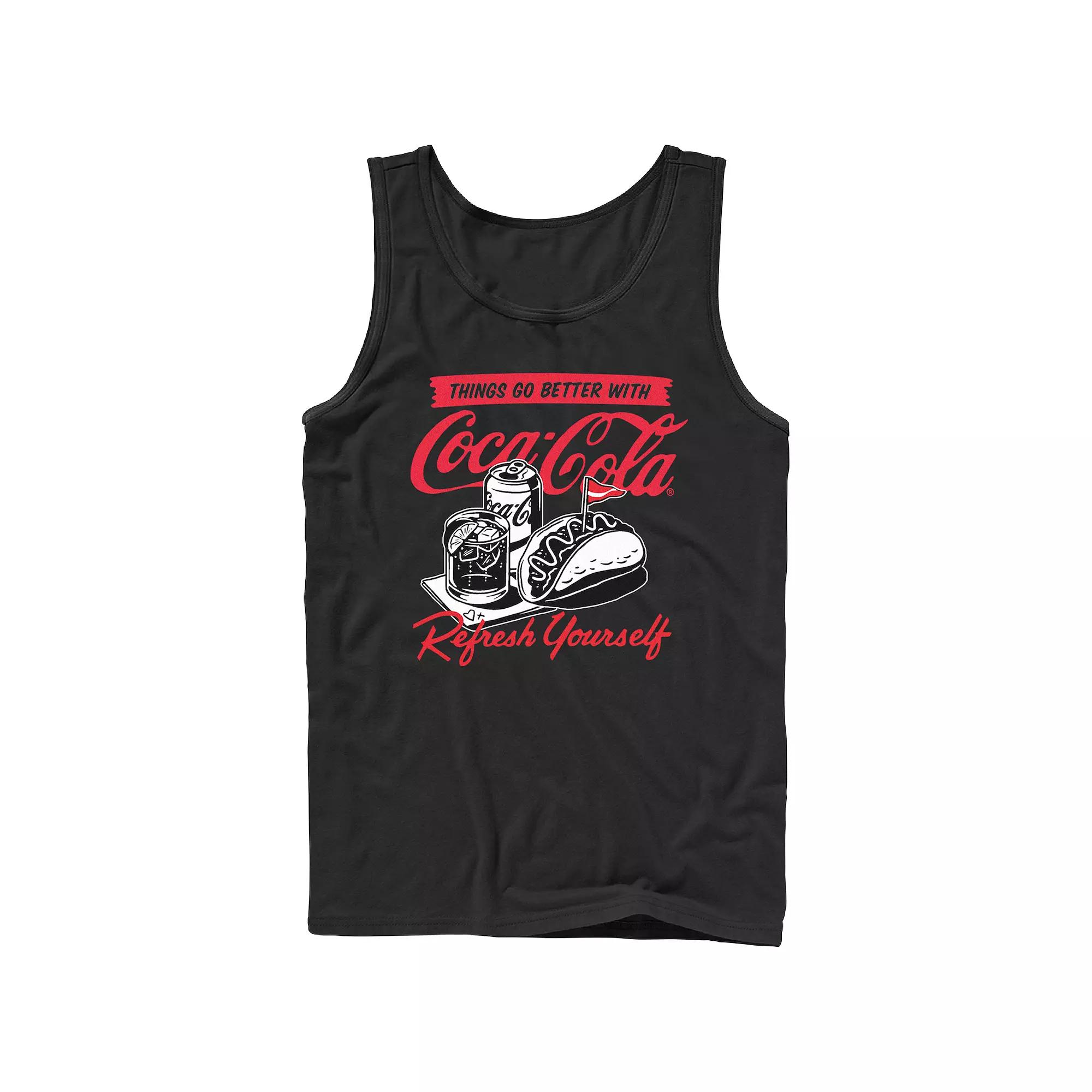 Men's Coca-Coca Things Go Better With Graphic Tank Top,  Product Image