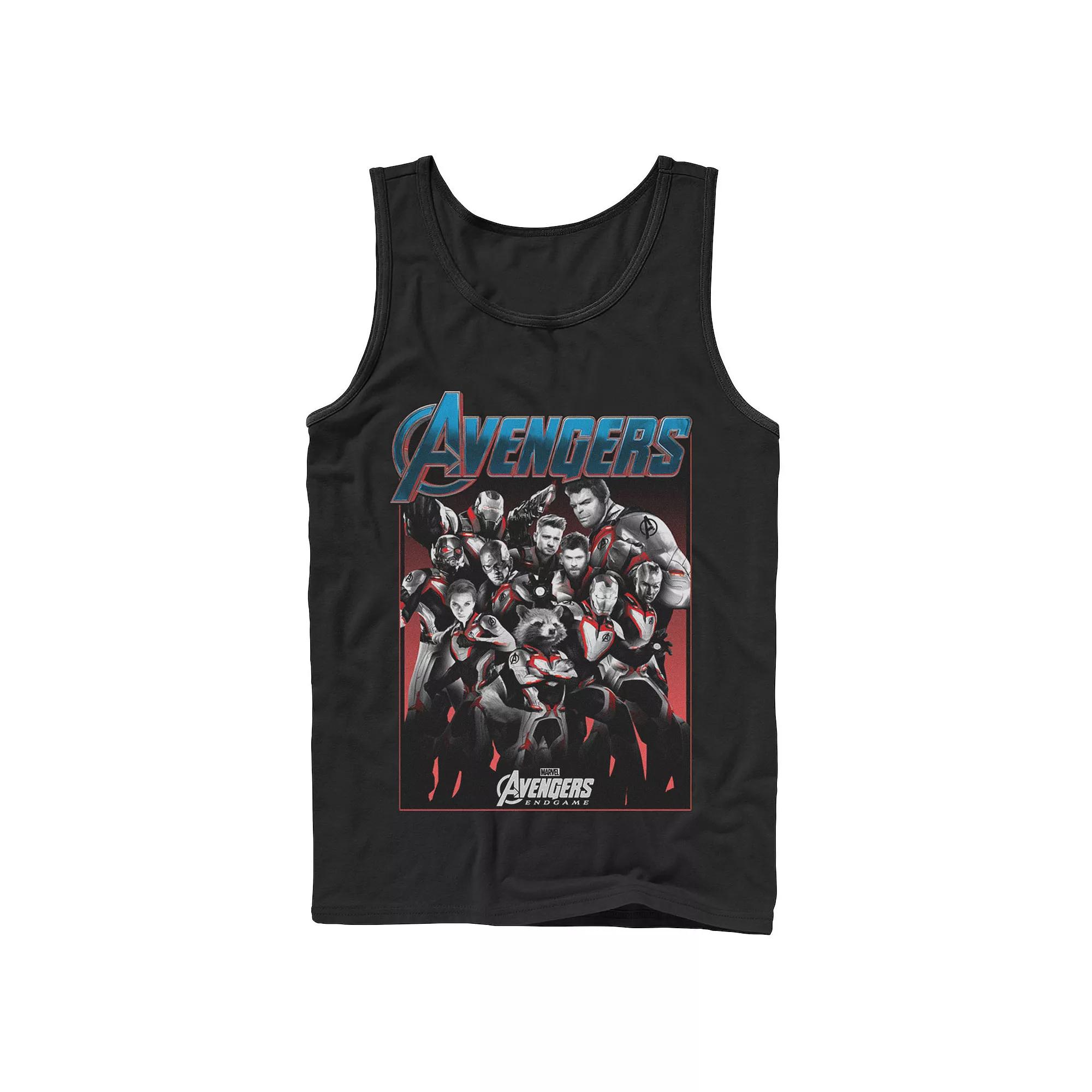Men's Marvel Avengers Endgame Main Cast Group Shot Tank Top,  Product Image