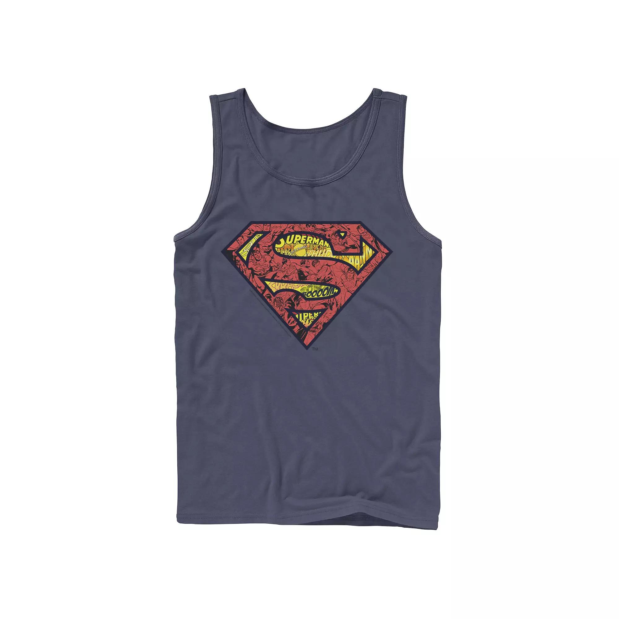 Men's DC Comics Superman Comic Chest Logo Tank Top,  Product Image