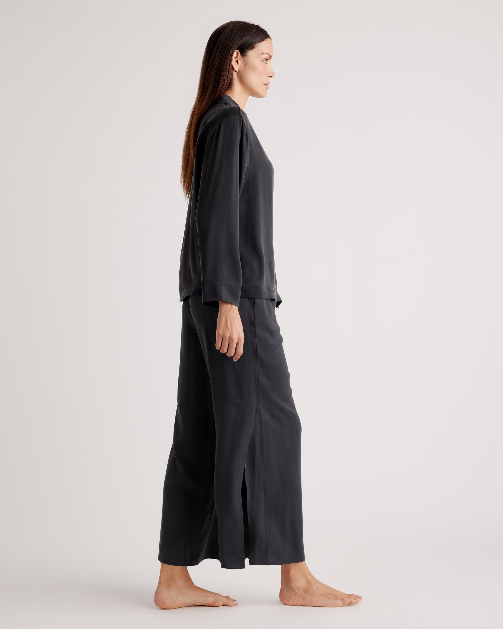 Quince | Women's Pajama Long Sleeve Top Size XS, Mulberry Silk Product Image