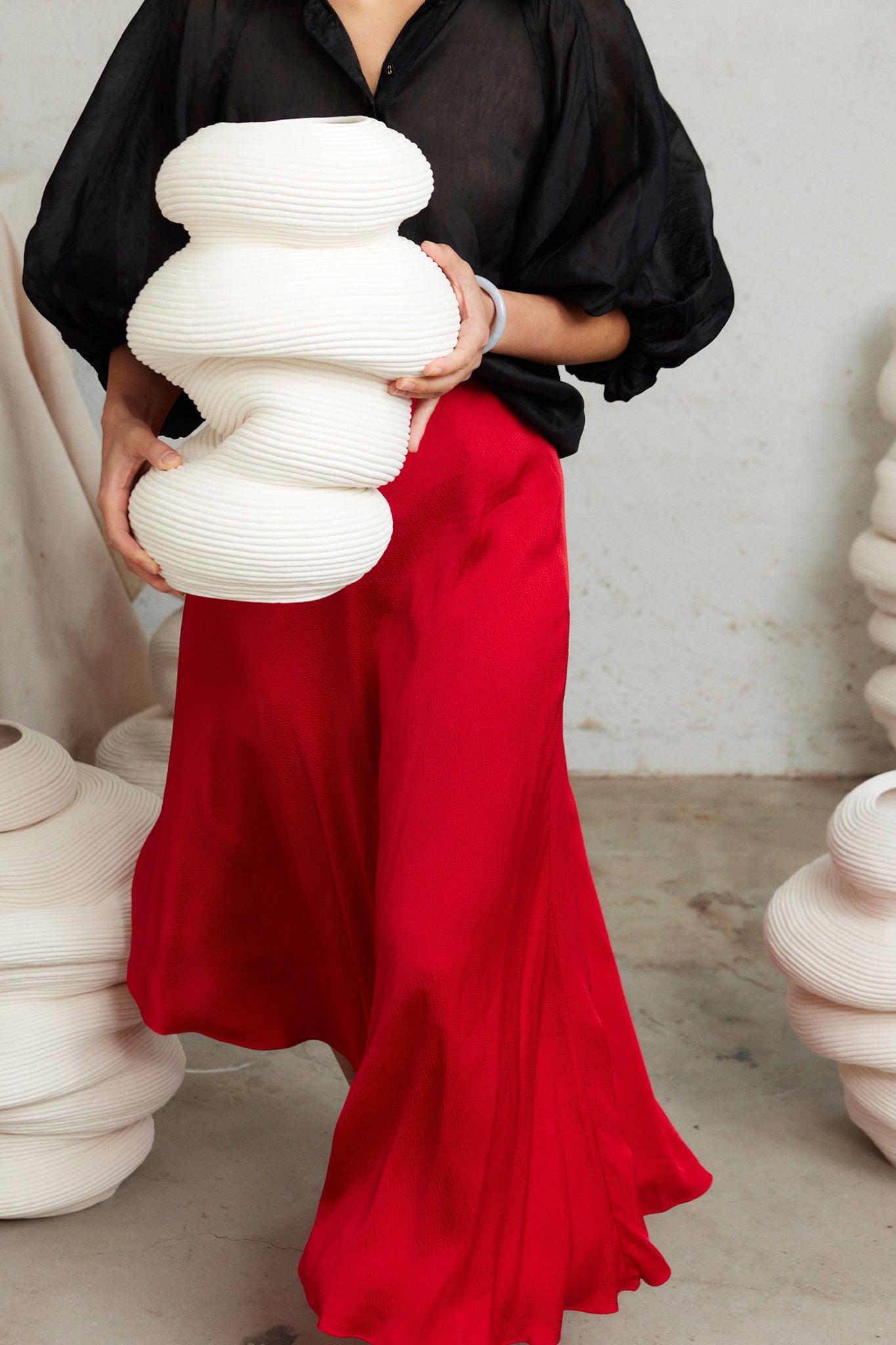 Valeria Asymmetric Midi Skirt Product Image